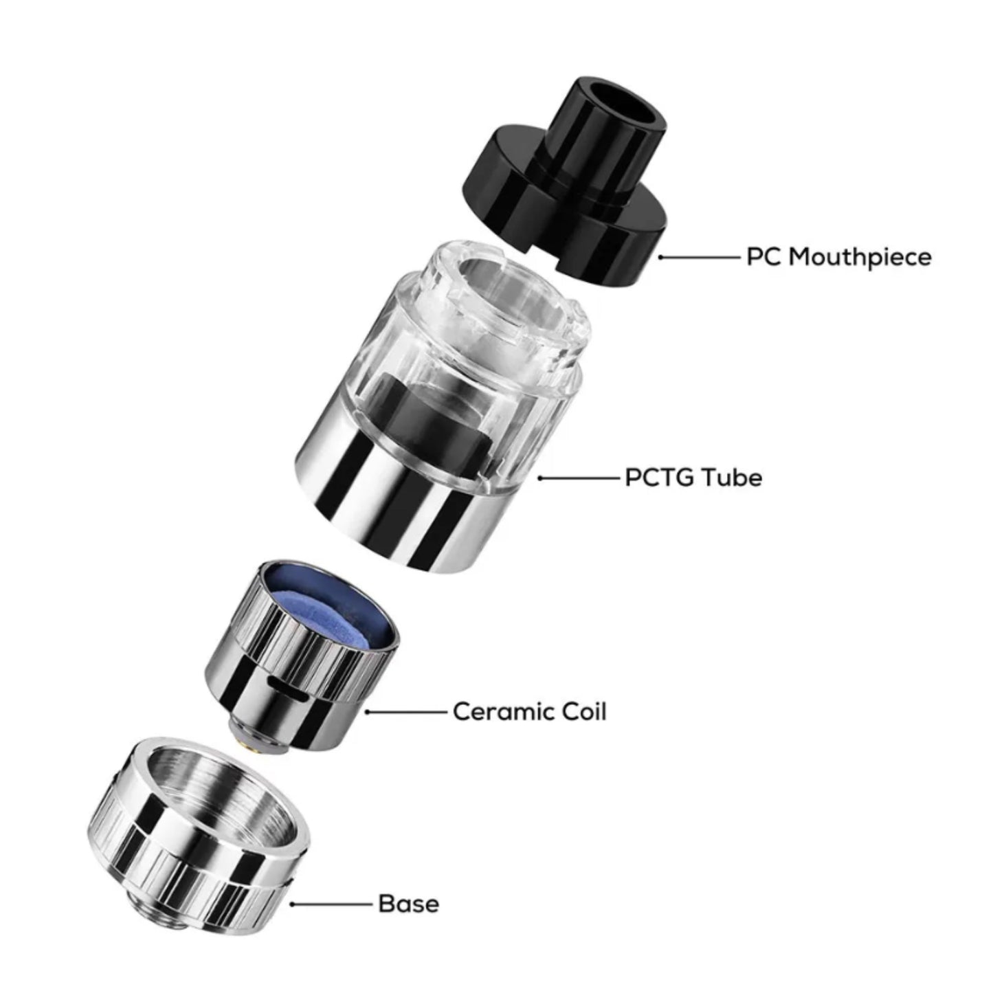 LTQ VAPOR | THUMB ATOMIZER WITH CERAMIC COIL BOWL FOR CONCENTRATE