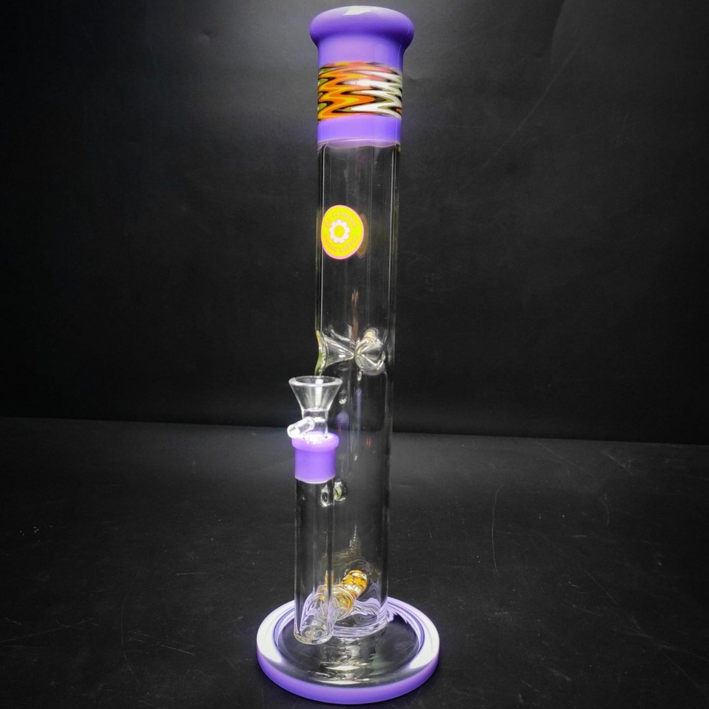 GLASS BONG | MS.FLOWERS WIGWAG STRAIGHT TUBE 14 INCH