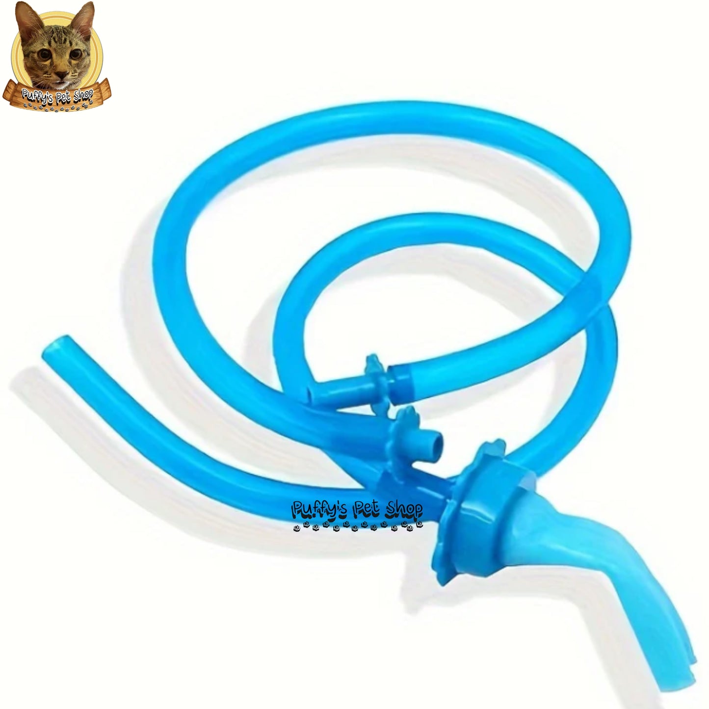 Puffy's Pet Shop | Pet Bath Faucet Attachment for Dogs & Cats หัวต่อก๊อกอาบน้ำซิลิโคนสำหรับสุนัขและแมว  กว้าง 3 ซม. ยาว 1.5 เมตร
