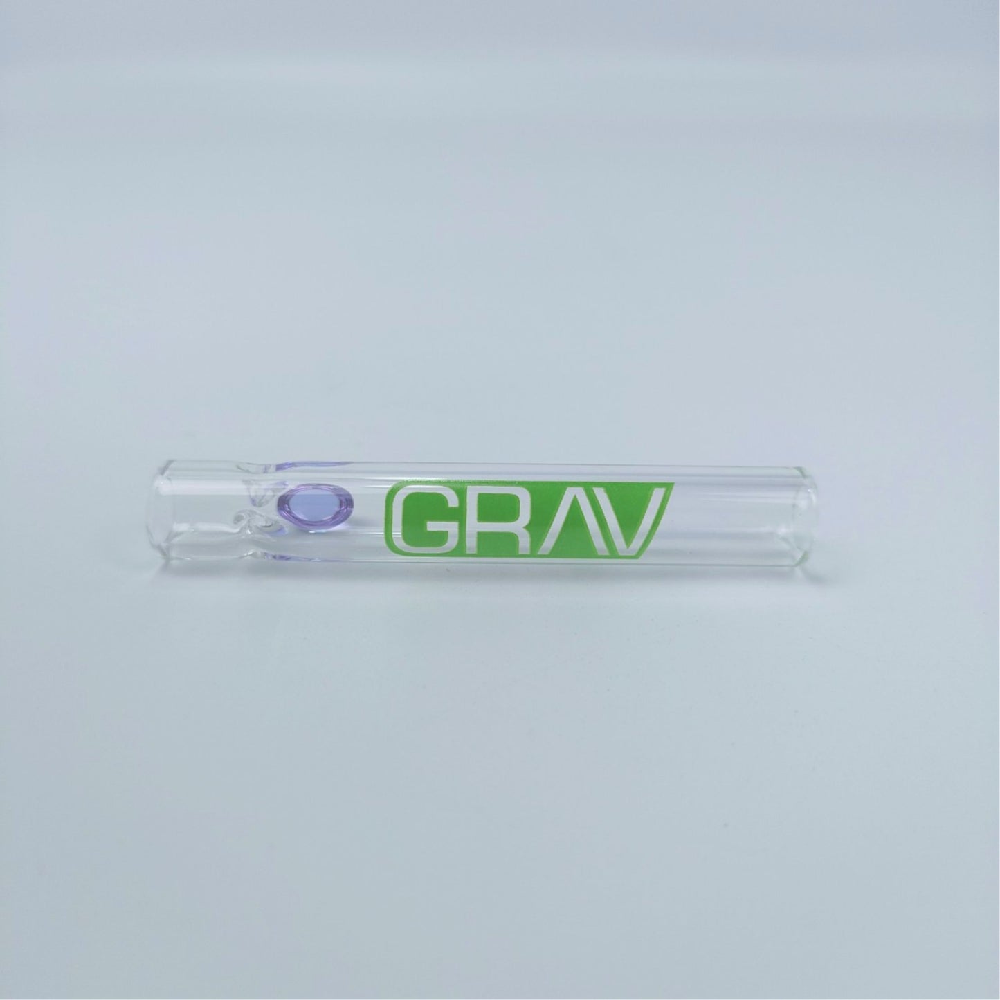 PIPE | GRAV CHILLUM  FOR DRY HERB ONE HITTER 3.5 INCH | CLEAR BODY