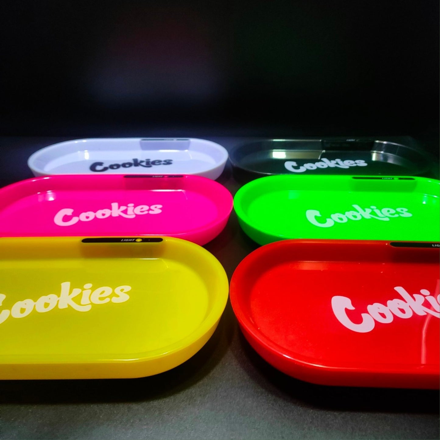 TRAY | LED COOKIES RECHARGEABLE TRAY GLOW IN THE DARK PARTY TRAY