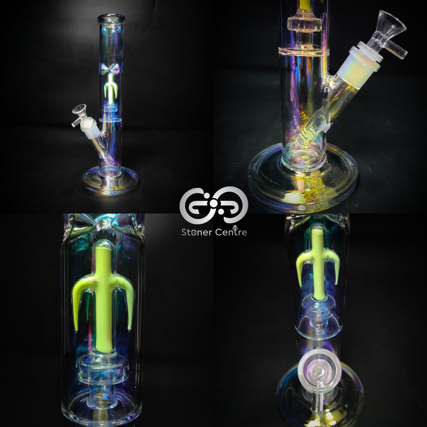 Glass Bong | BONG STRAIGHT WITH CACTUS PERCCULATOR 12 INCH