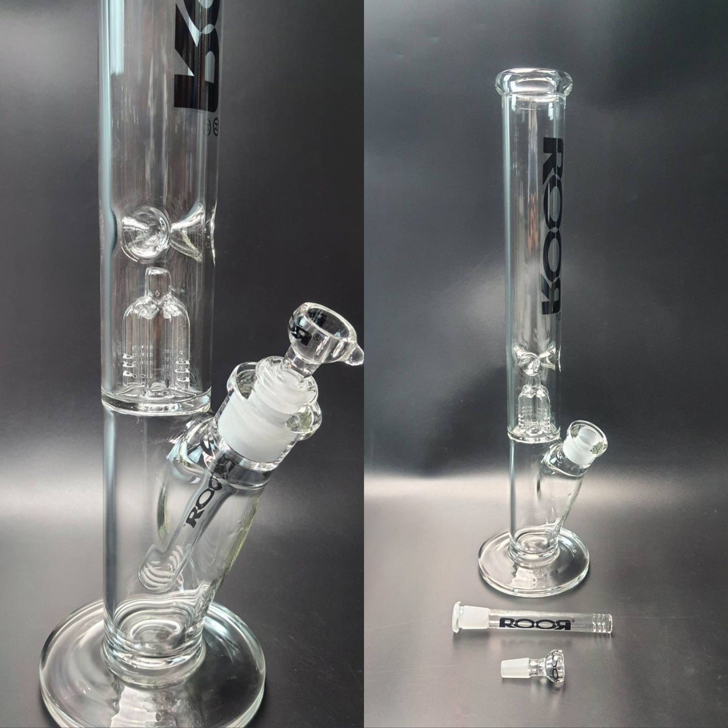 Glass Bong | ROOR TECH STRAIGHT WITH 4-ARM PERCOLATOR 18 INCH