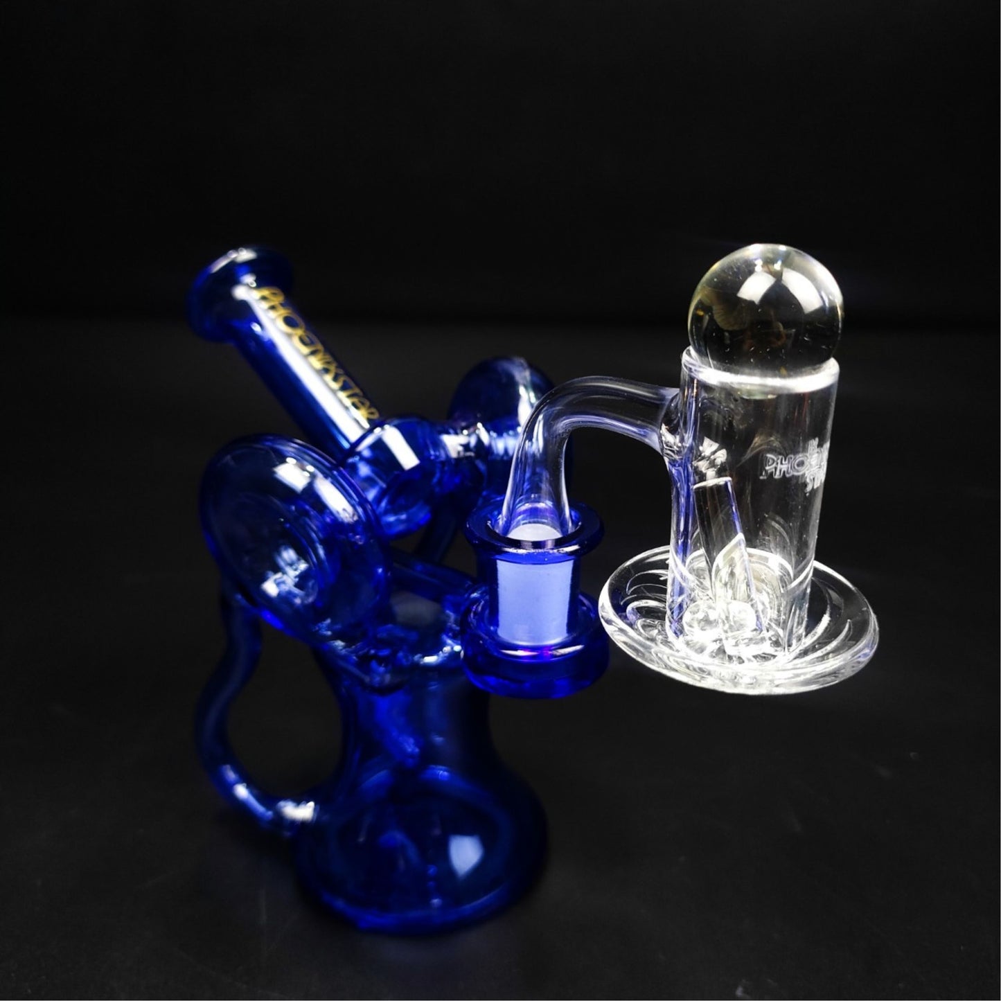 Glass Bong | 7 Pcs Recycler Portable Oil Rig Set Full