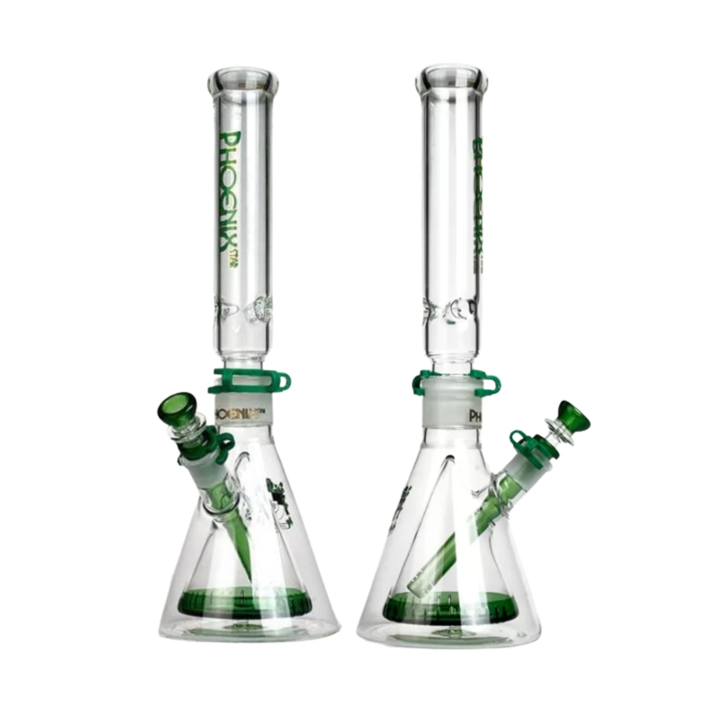 Glass Bong | Phoenix Double Walled Beaker Lego 18 Inch No Glycerin