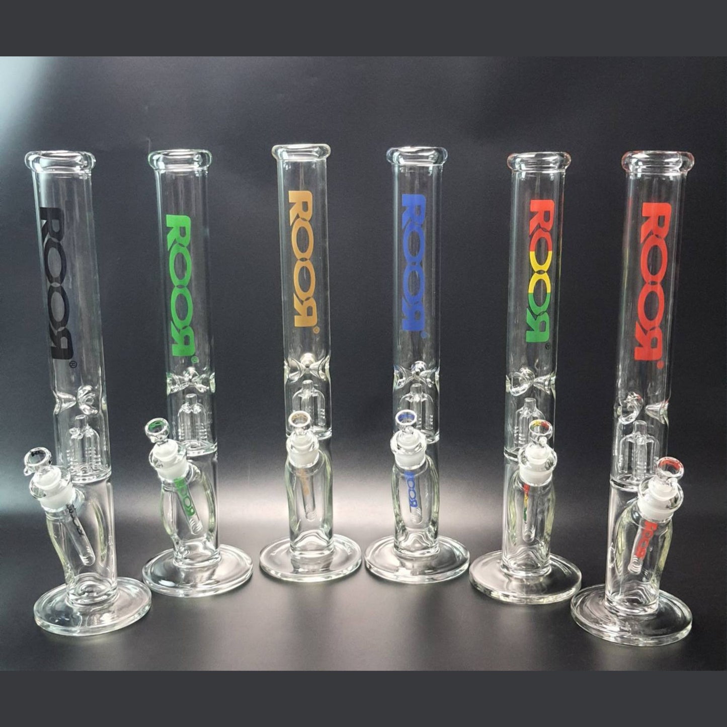 Glass Bong | ROOR TECH STRAIGHT WITH 4-ARM PERCOLATOR 18 INCH