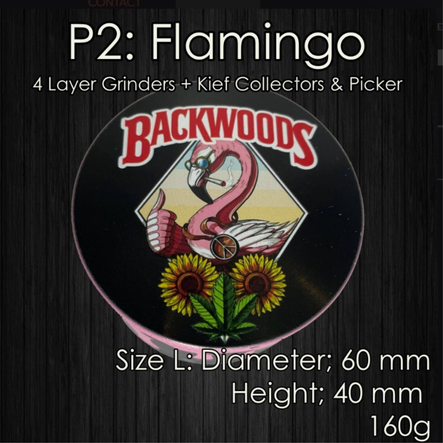 GRINDER | BACKWOODS ALUMINUM 4 LAYERS SIZE : L