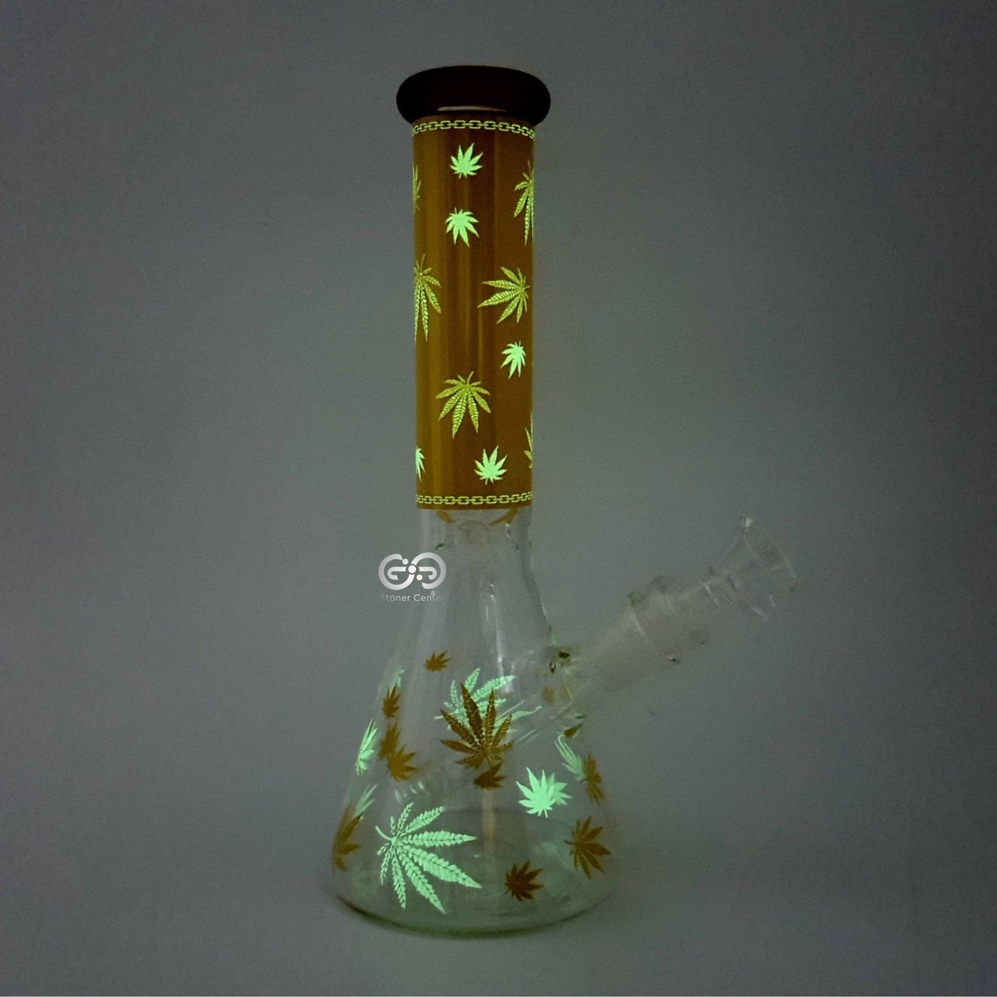 Glass Bong | MJ MINI BEAKER GLOW IN THE DARK 10 INCH