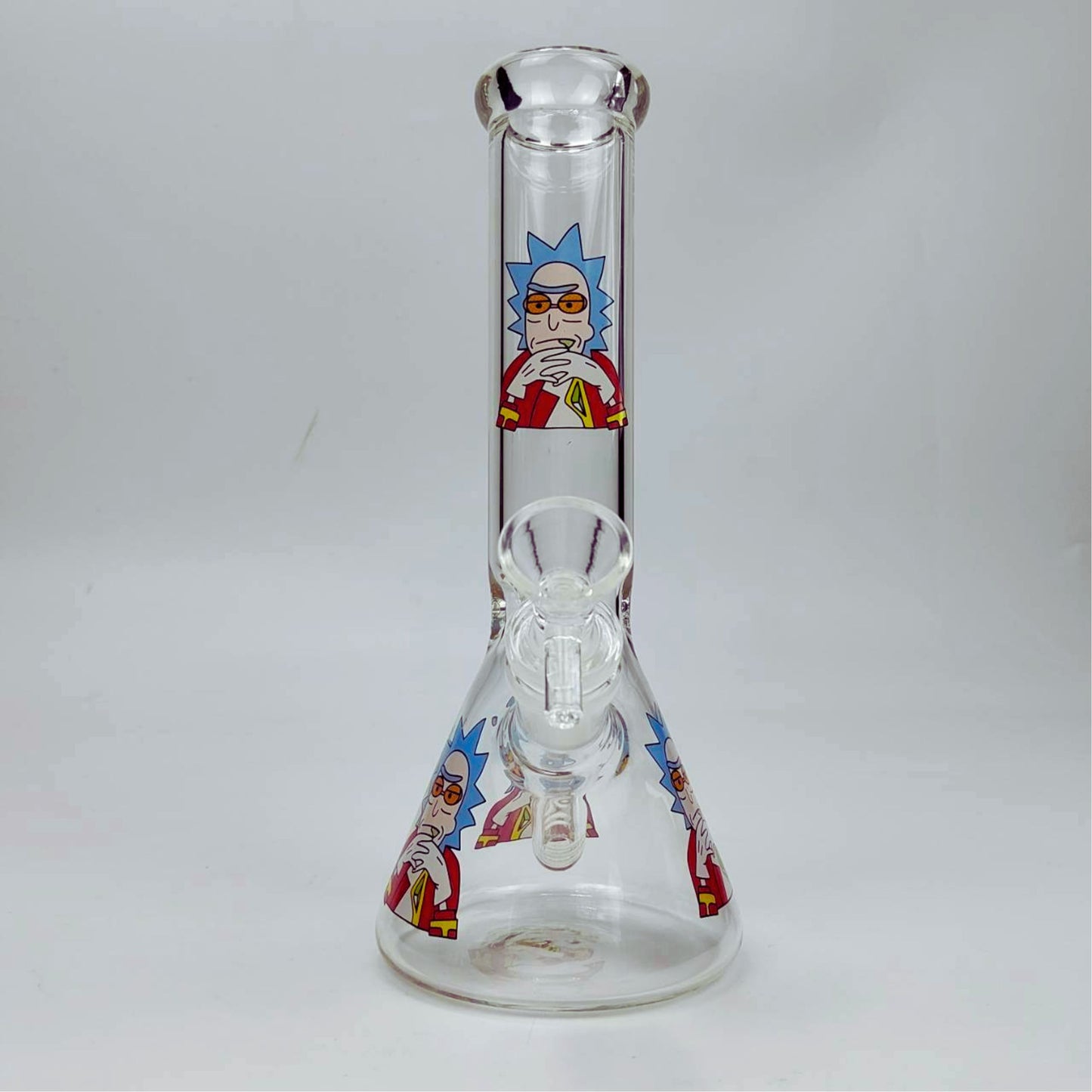 GLASS BONG | RICK AND MORTY BEAKER GLASS BONG 8.5 INCH 5MM THICKNESS
