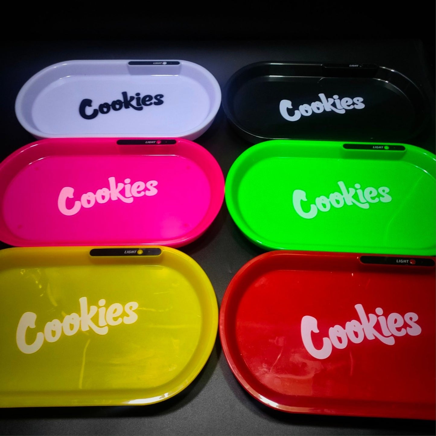 TRAY | LED COOKIES RECHARGEABLE TRAY GLOW IN THE DARK PARTY TRAY