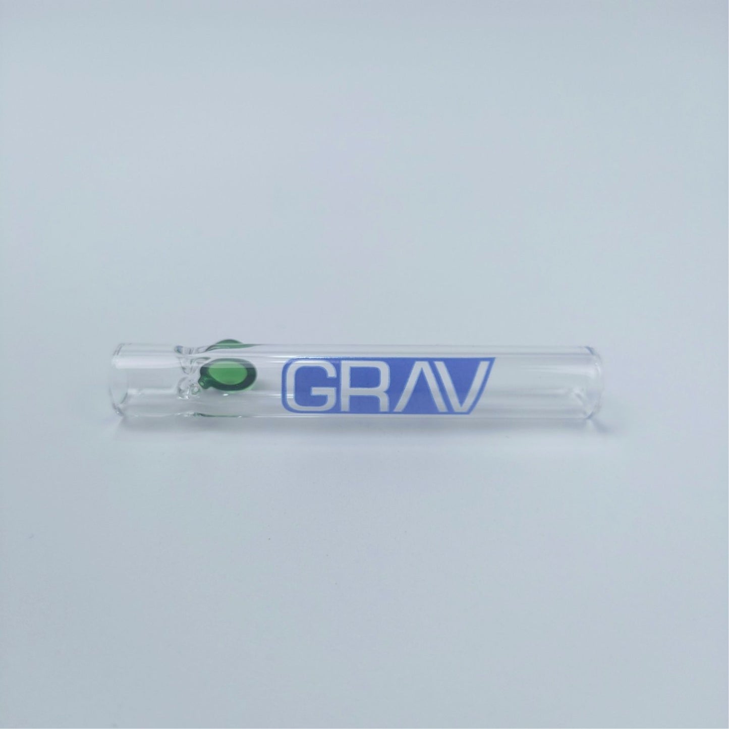 PIPE | GRAV CHILLUM  FOR DRY HERB ONE HITTER 3.5 INCH | CLEAR BODY