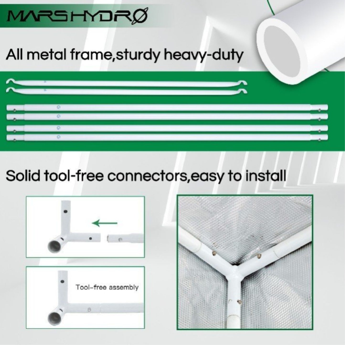 GROWING TOOLS | MASR HYDRO 2 IN 1 GROW TENT 90x60x140 CM