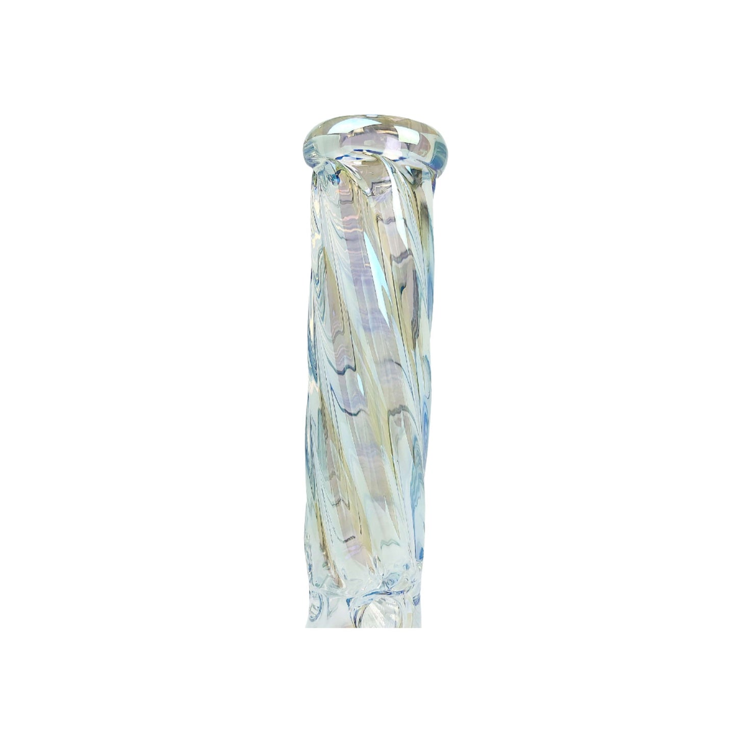 Glass Bong | HOLOGRAPHIC TWISTY DIAMOND BONG 14 INCH