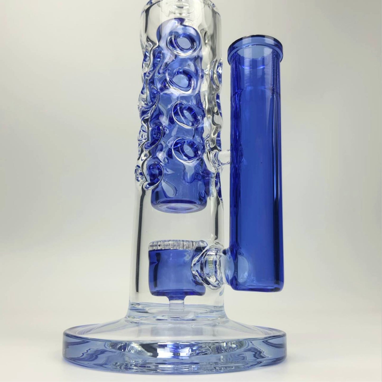 GLASS BONG | THE MAGICIANS RIG 13 INCH WITH HONEYCOMB & 24 HOLE - EXOSKELETON FAB PERC