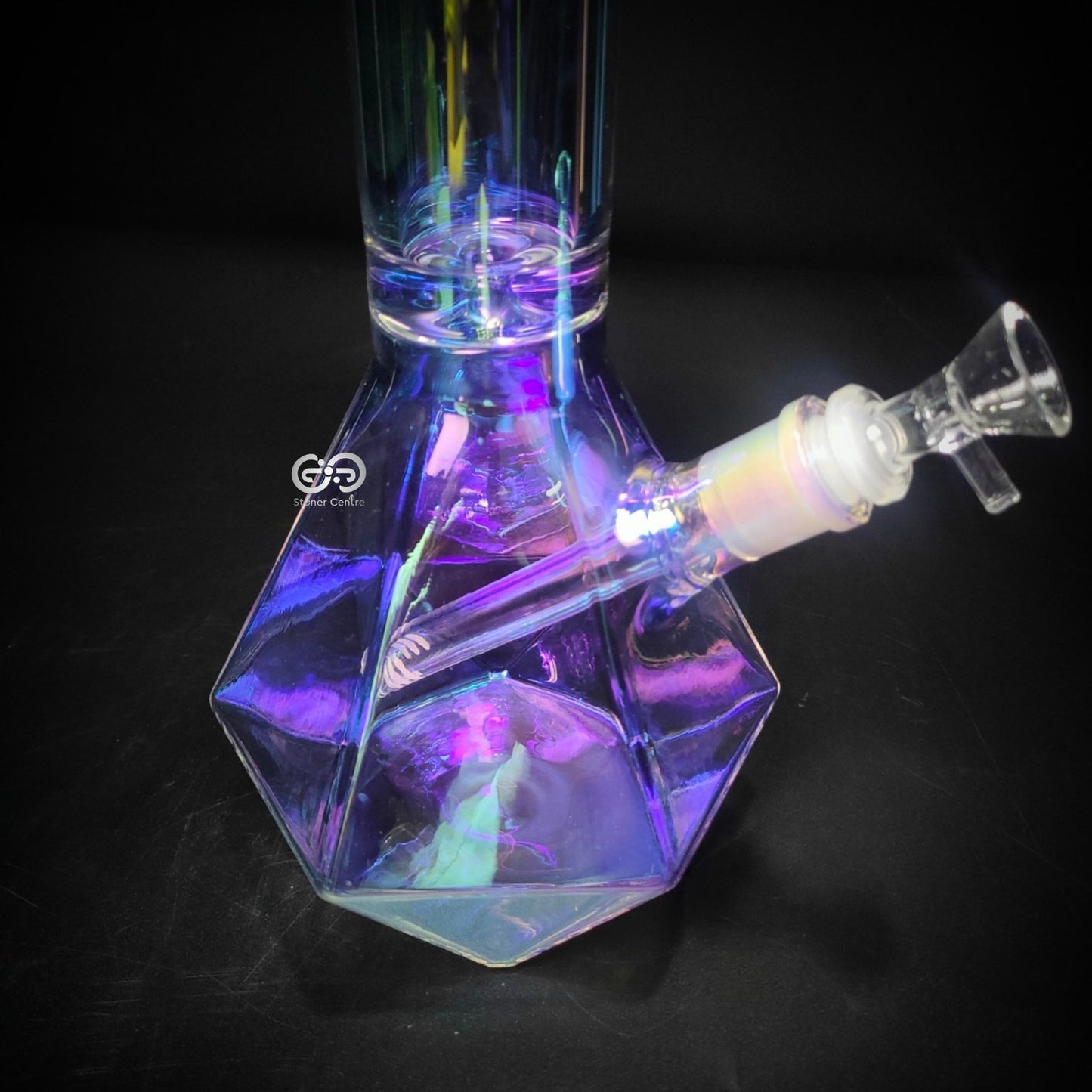 Glass Bong | HOLOGRAPHIC DIAMOND BONG 14 INCH