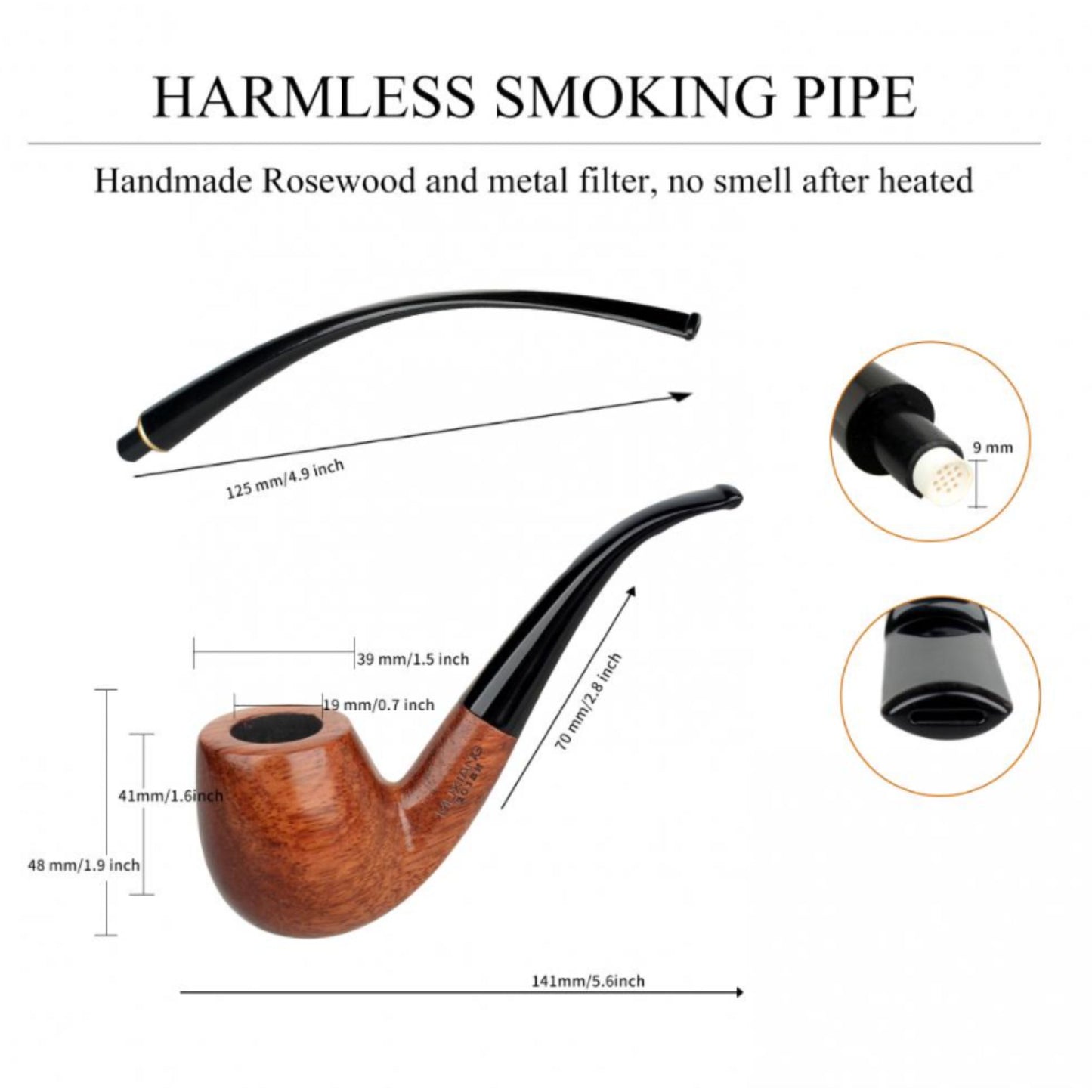 PIPE | FIREDOG - TZ07 2 IN 1 WOODEN PIPE