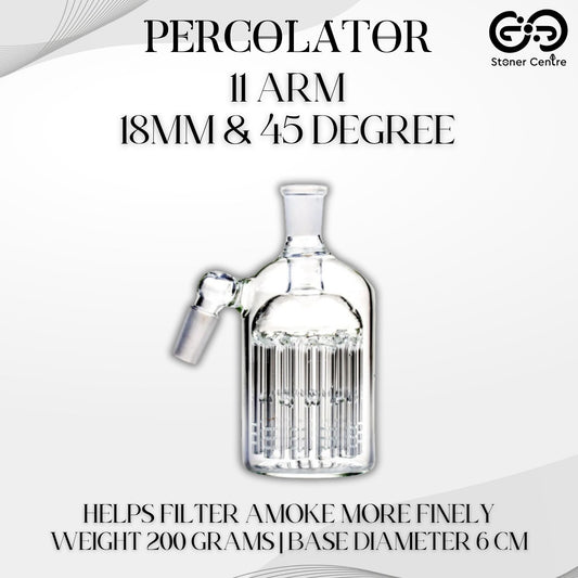 PERCOLATOR | 11 ARM PERCOLATOR 18 MM 45 DEGREE