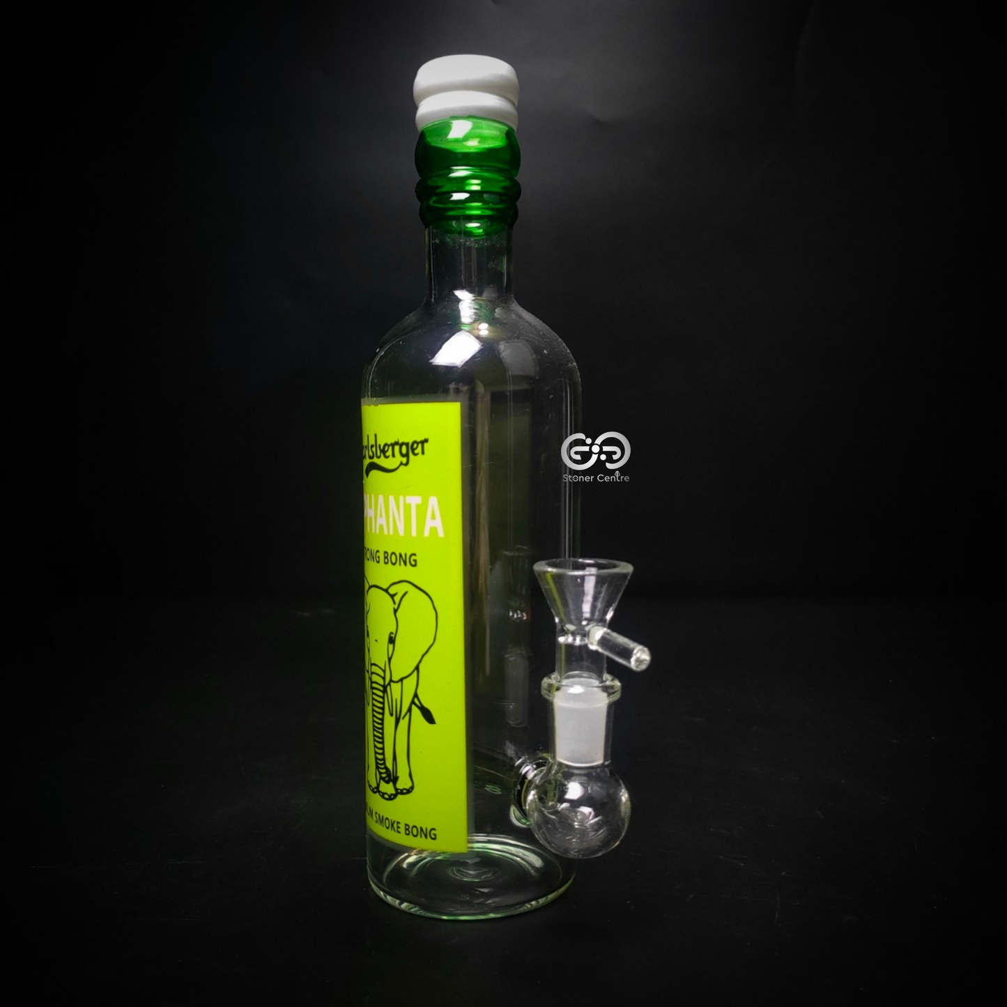 Glass Bong | ELEPHANTA CHARLSBERGER BONG WITH PERCOLATOR 9.5 INCH