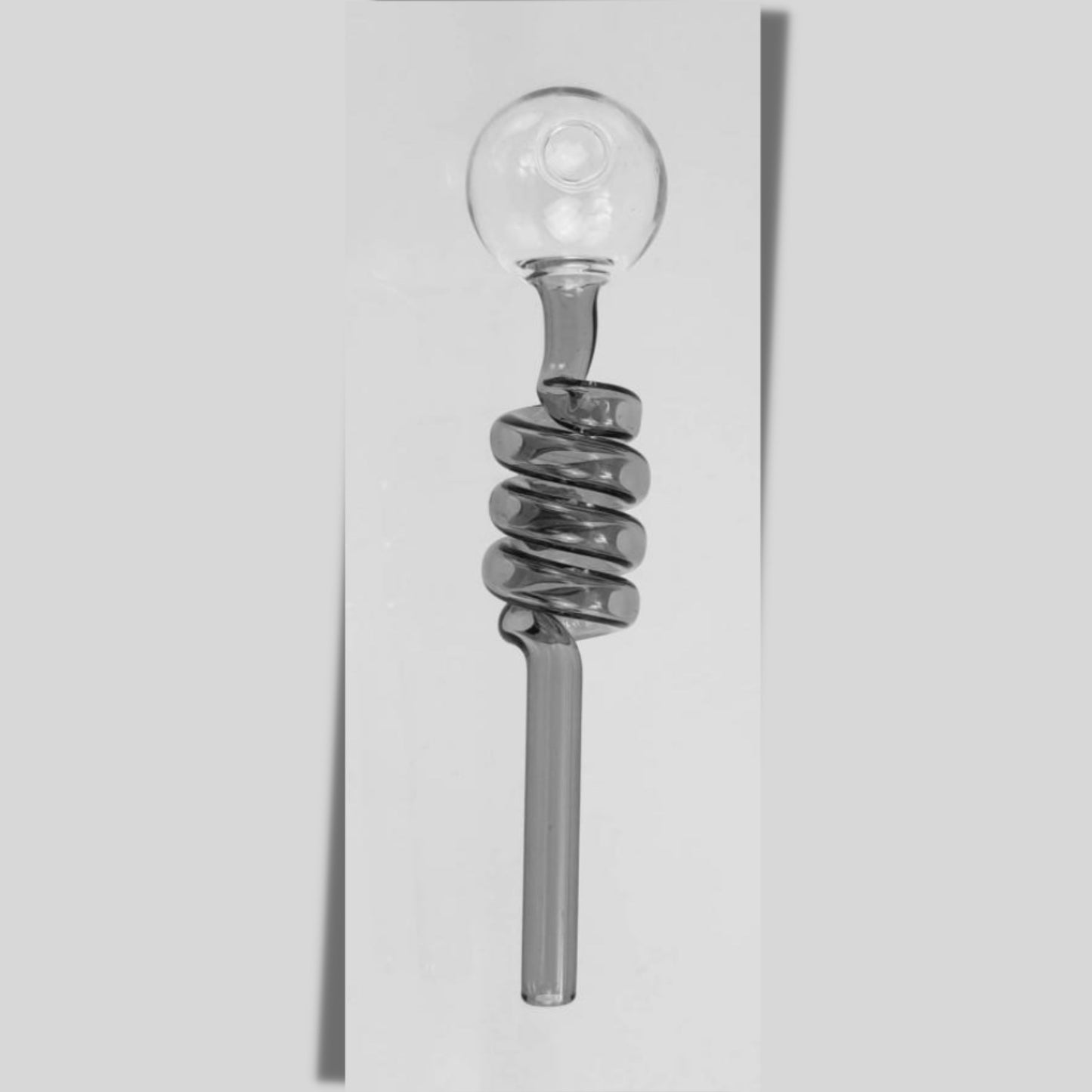 PIPE | TWISTED GLASS PIPE FOR WAX / OIL 5.5 INCH