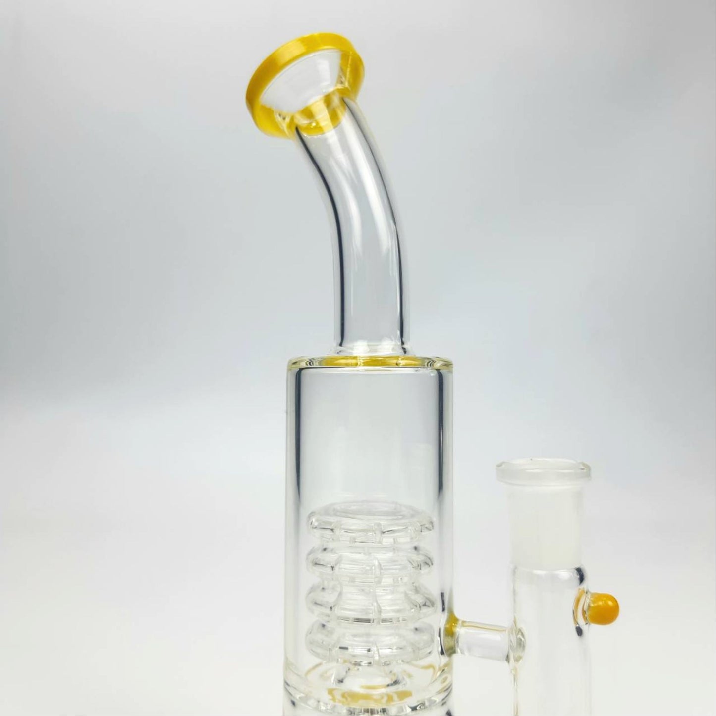 GLASS BONG | BENT NECK BONG 8 INCH WITH 4 TIER MATRIX PERCOLATOR