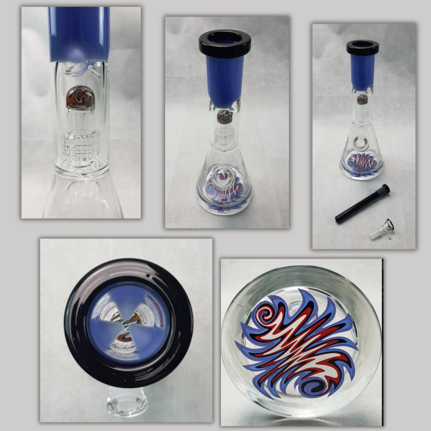 Glass Bong | DAZED WIGWAG BEAKER WITH PERCOLATOR 13 INCH