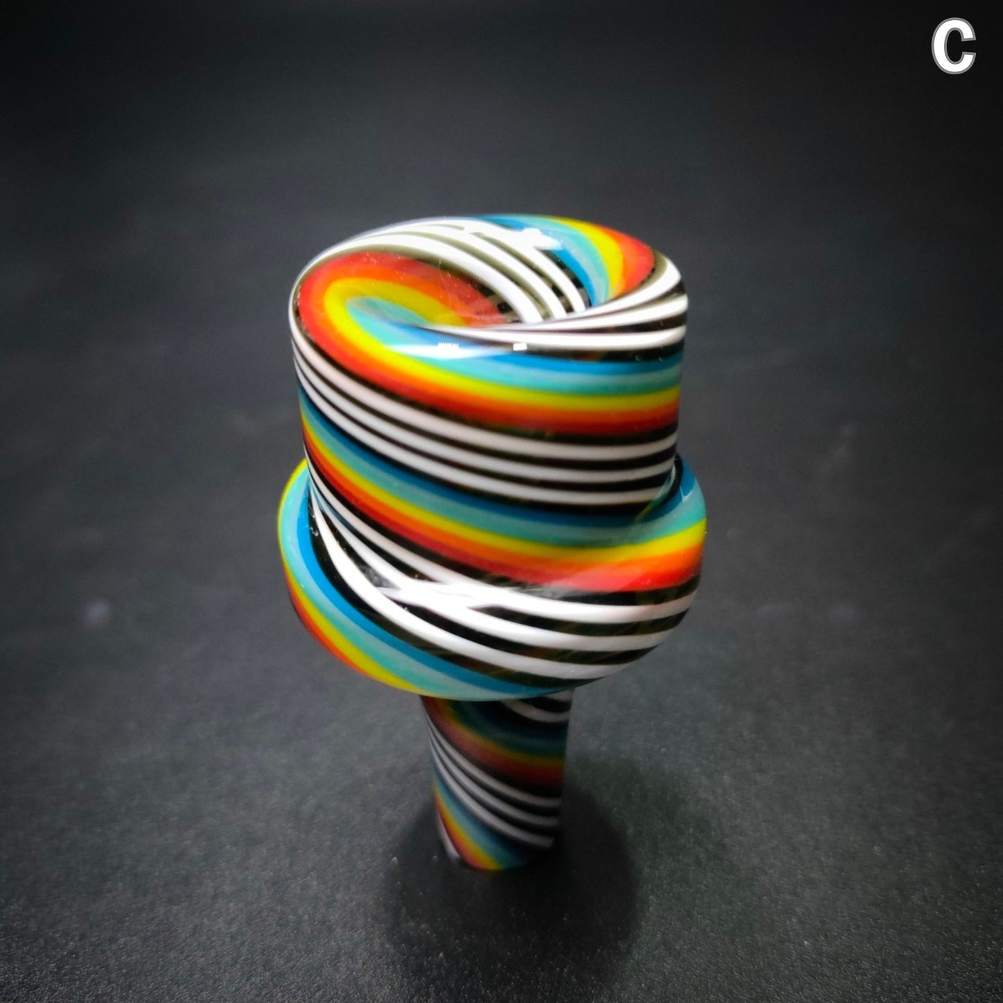 GLASS BOWL | TWISTY RETRO BOWL 14 MM