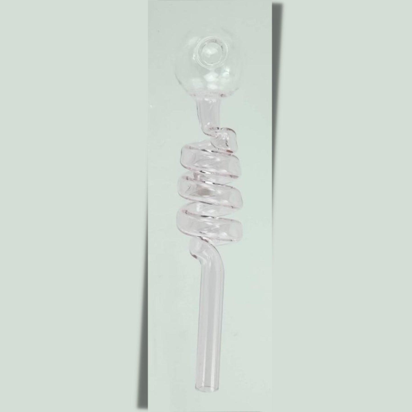 PIPE | TWISTED GLASS PIPE FOR WAX / OIL 5.5 INCH