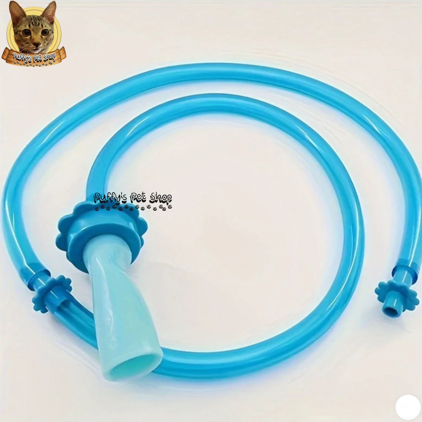 Puffy's Pet Shop | Pet Bath Faucet Attachment for Dogs & Cats หัวต่อก๊อกอาบน้ำซิลิโคนสำหรับสุนัขและแมว  กว้าง 3 ซม. ยาว 1.5 เมตร