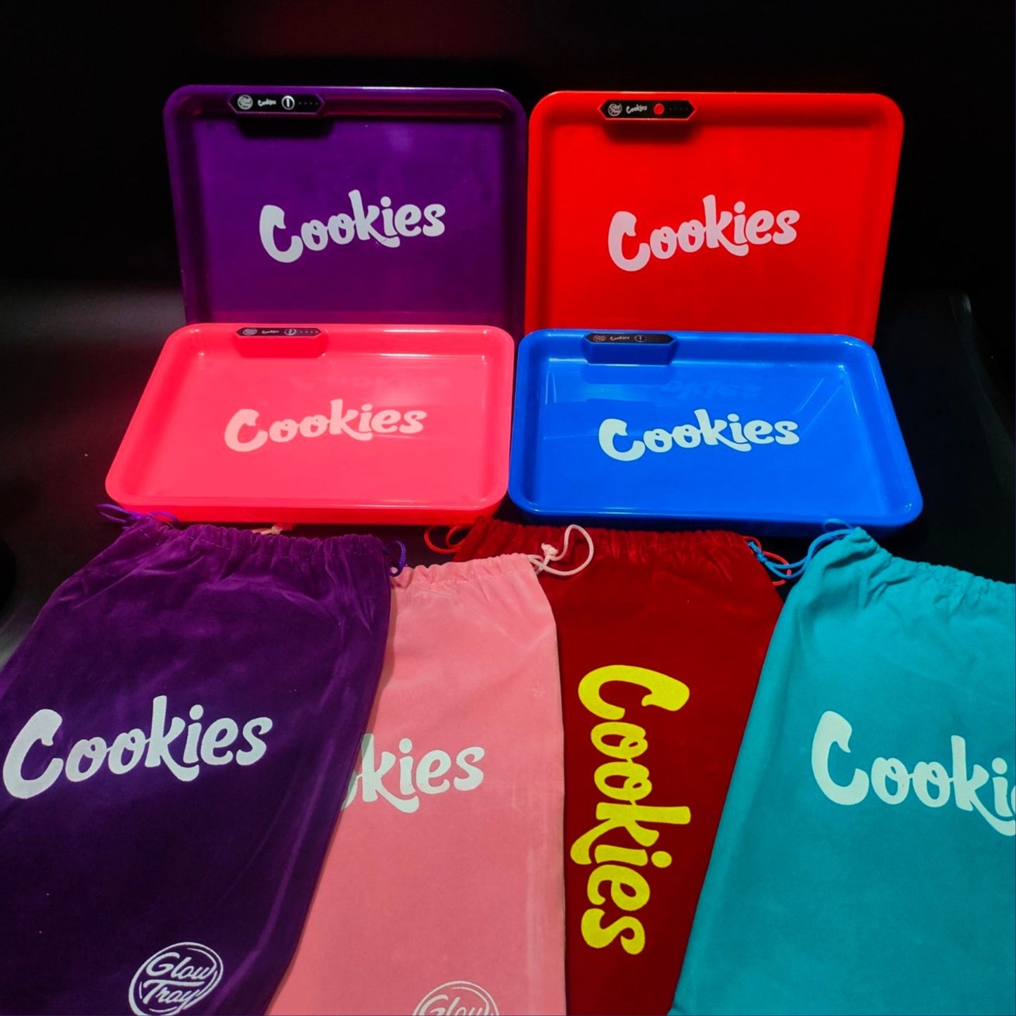 TRAY | LED ROLLING TRAY COOKIES GLOW IN THE DARK PARTY TRAY