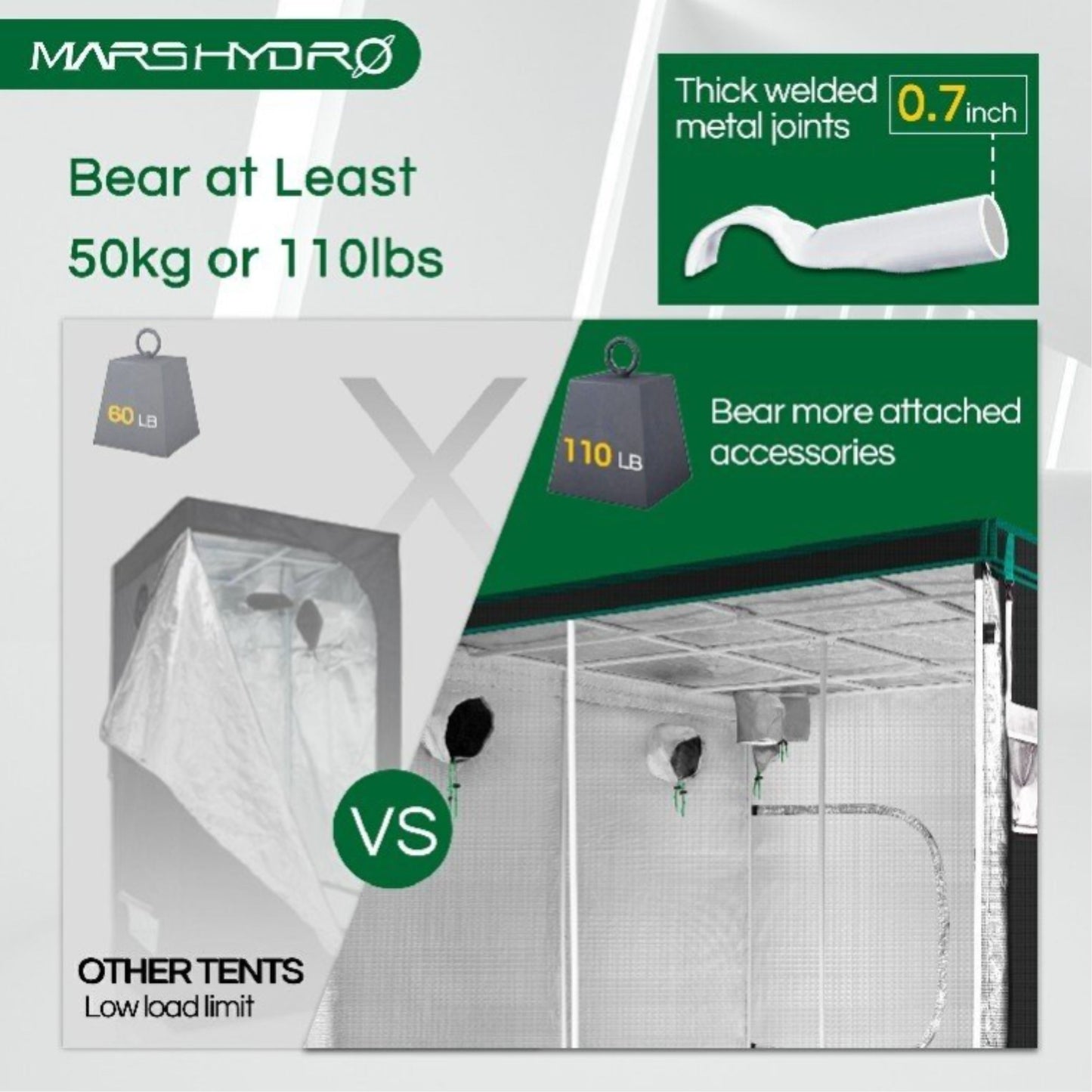 GROWING TOOLS | MASR HYDRO 2 IN 1 GROW TENT 90x60x140 CM