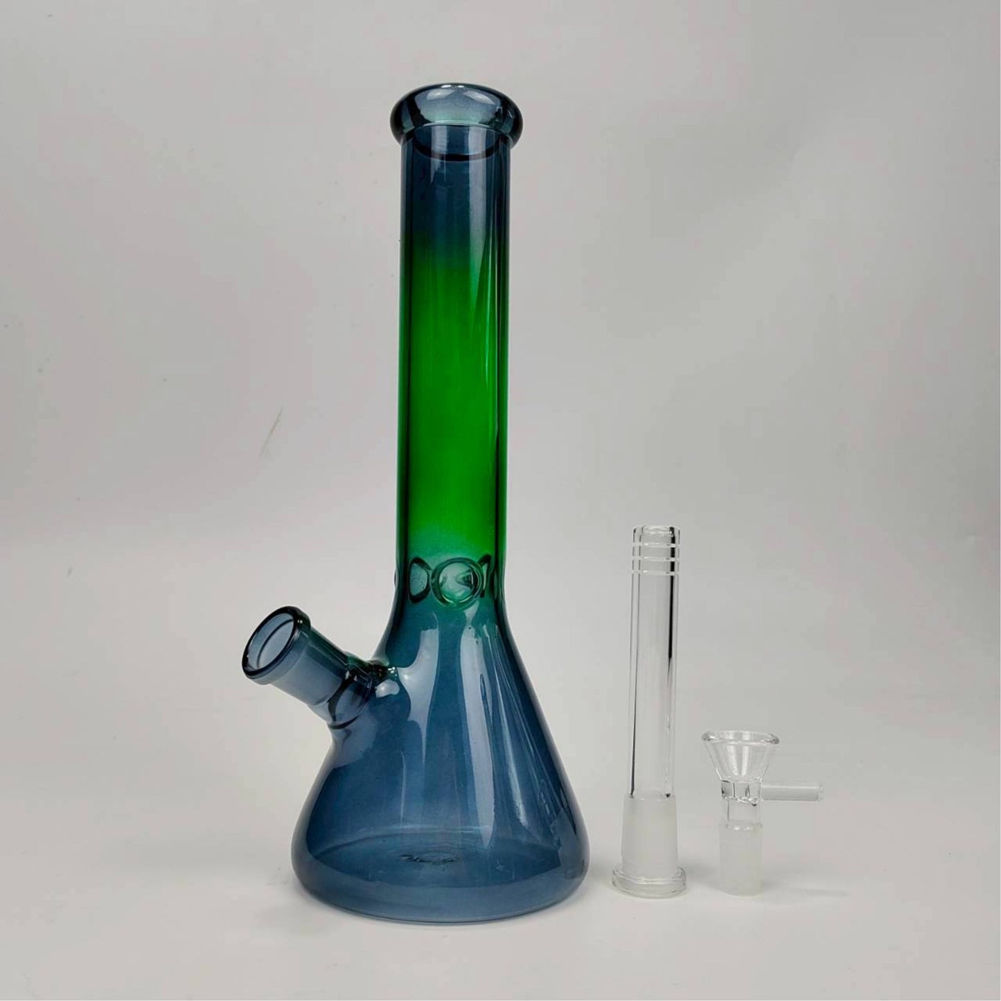GLASS BONG | THE HULK 2-TONE BEAKER 10.5 INCH 5MM THICKNESS