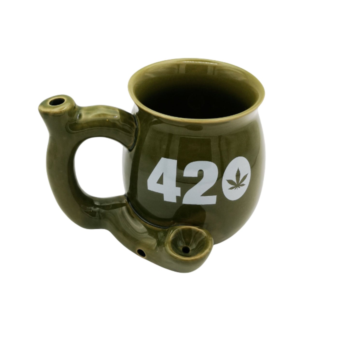 PIPE | COFFEE CUP PIPE 420 GREEN MUG 5.5INCH - 400ML