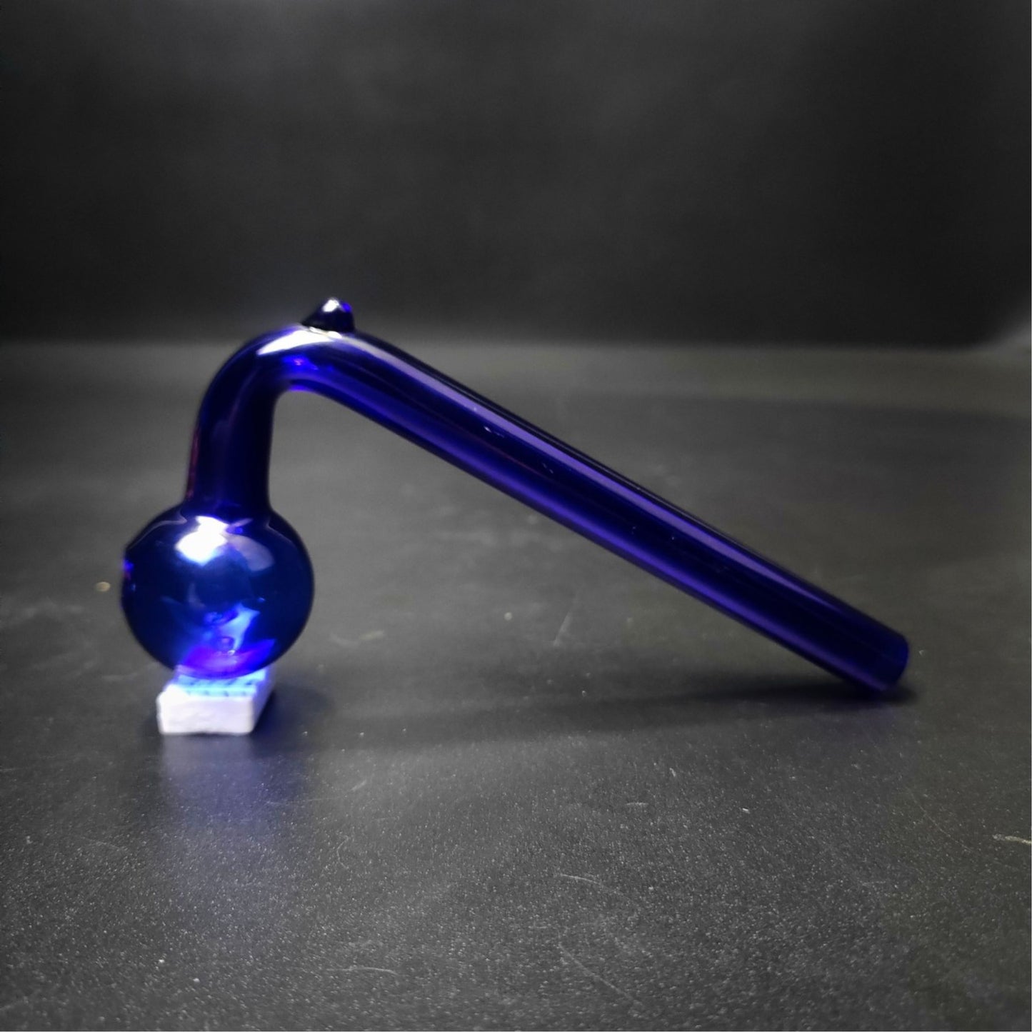 PIPE | CURVED OIL BURNER HANDPIPE GLASS PIPE FOR WAX 5 INCH