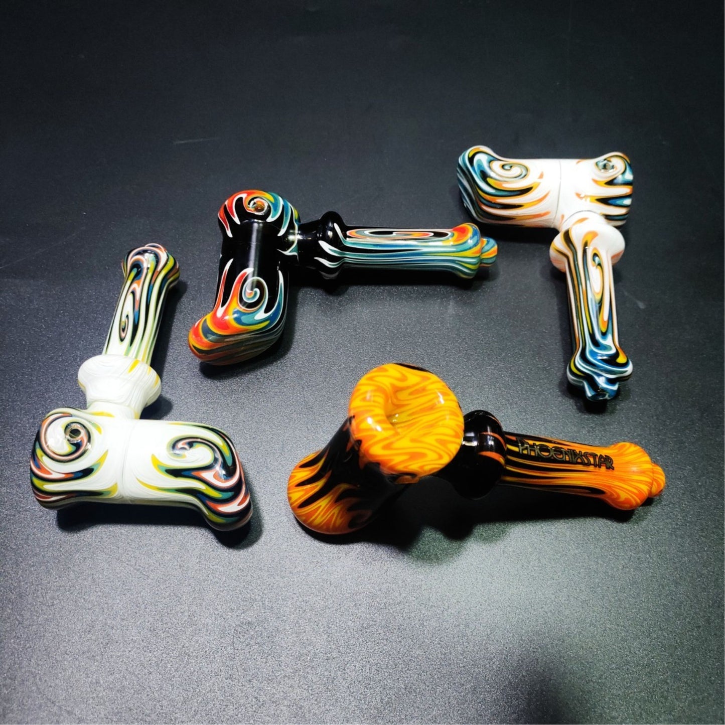 Glass Bong | Dazed Haze Bubbler 5.2" Length with America North Star Glass Rod