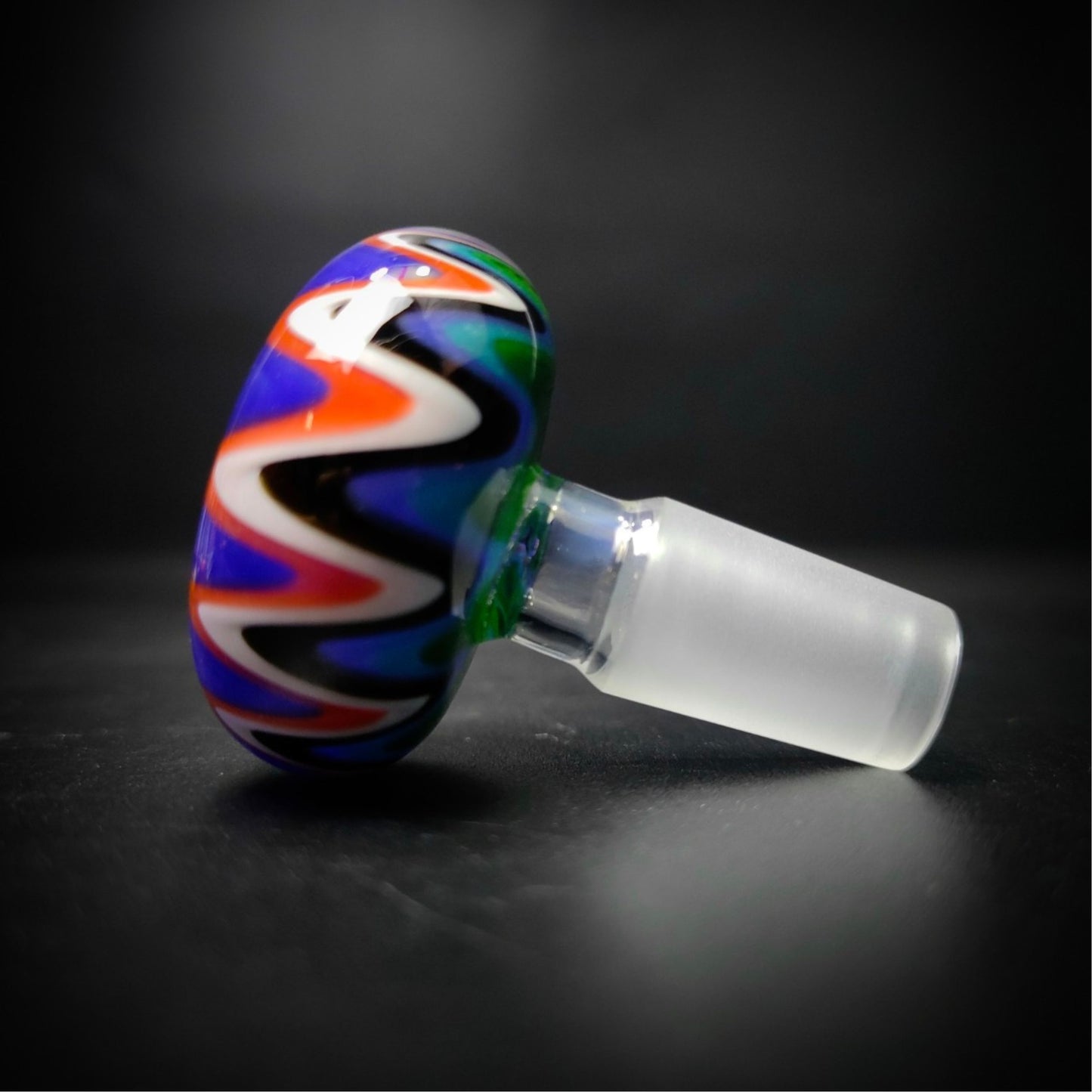 GLASS BOWL | TWIST AND FLAME BOWL 14 MM