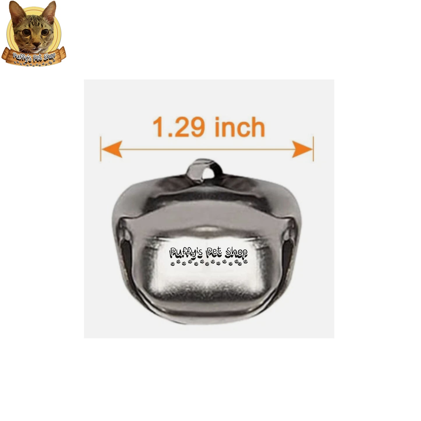 Puffy's Pet Shop |  Dog's Door Bell สายกระดิ่งสำหรับแขวนประตู อุปกรณ์ฝึกสุนัข ยาว 90 ซม