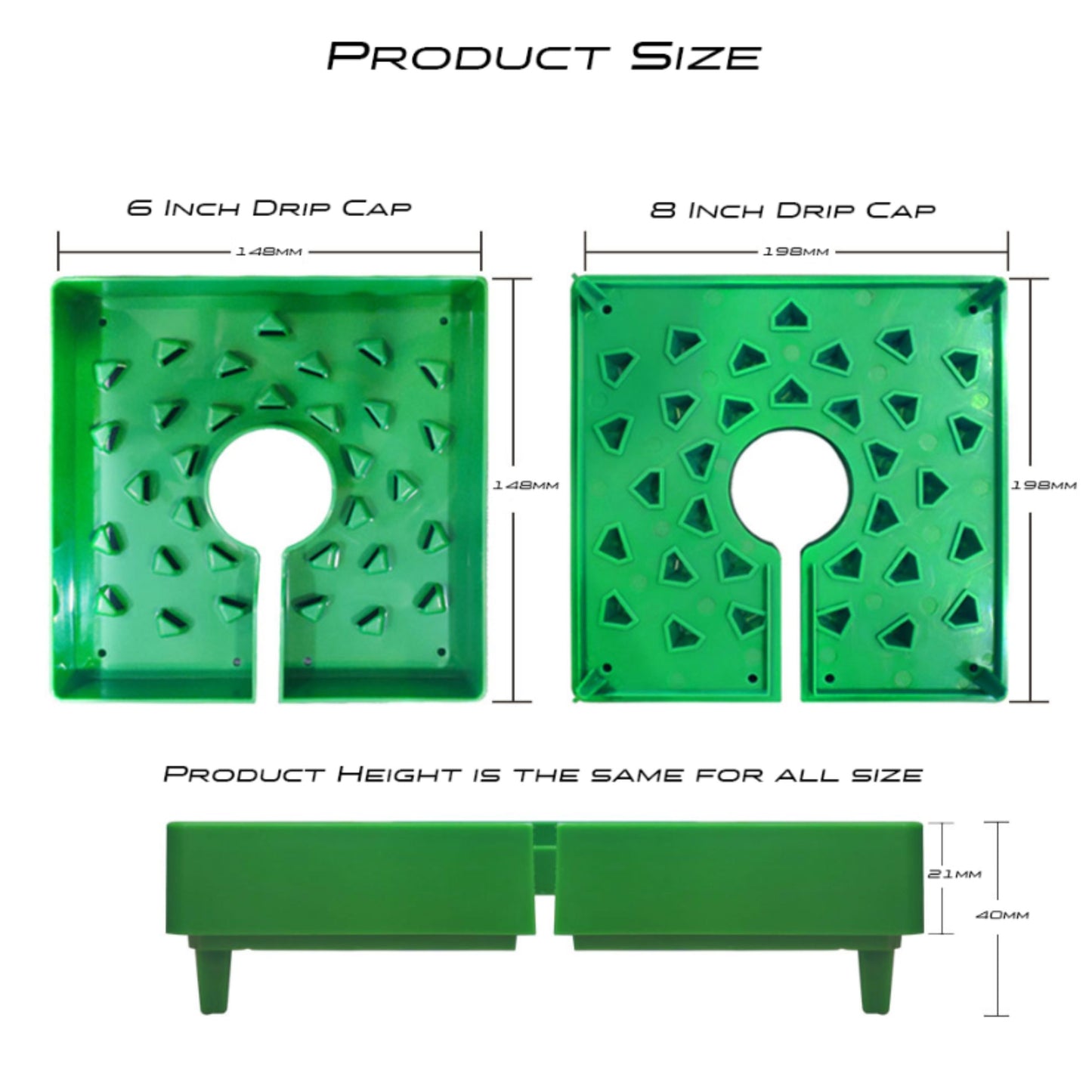 GROWING TOOLS | 6 INCH HYDROPONIC DRIP CAP