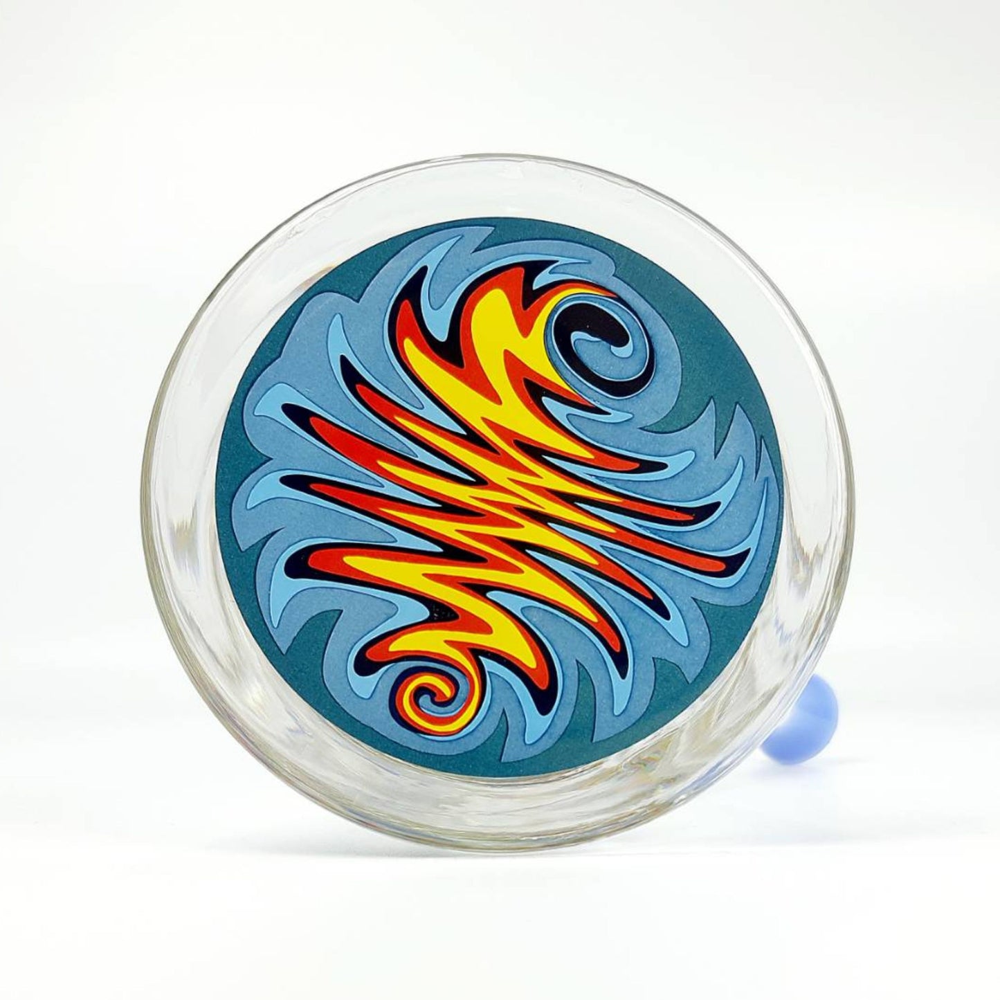 Glass Bong | ROOR BEAKER WIG WAG WITH DOME PERC 9 MM 13.5 INCH