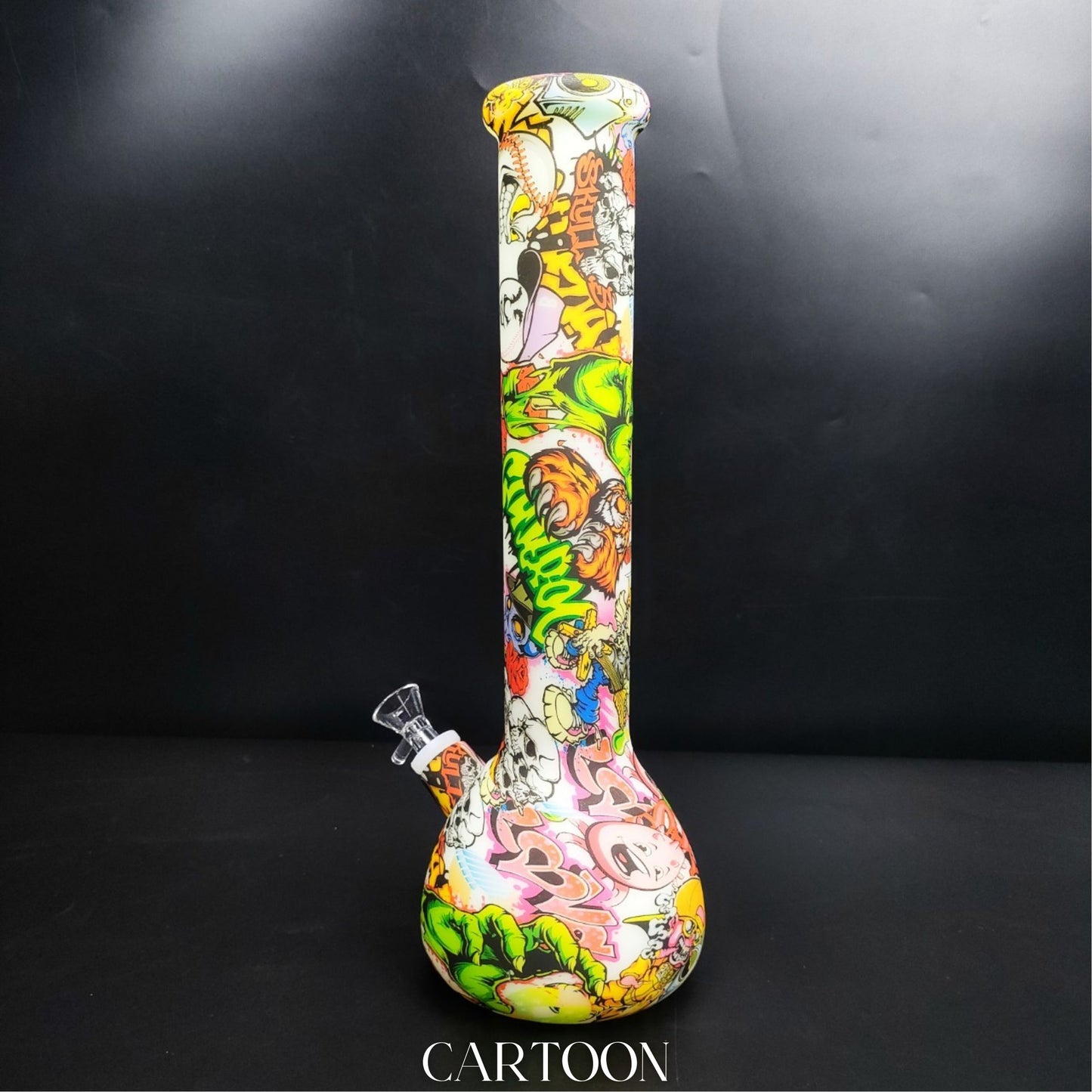 Glass Bong | GLOW IN THE DARK SILICONE BEAKER 14 INCH - SILICONE UNBERAKABLE BONG