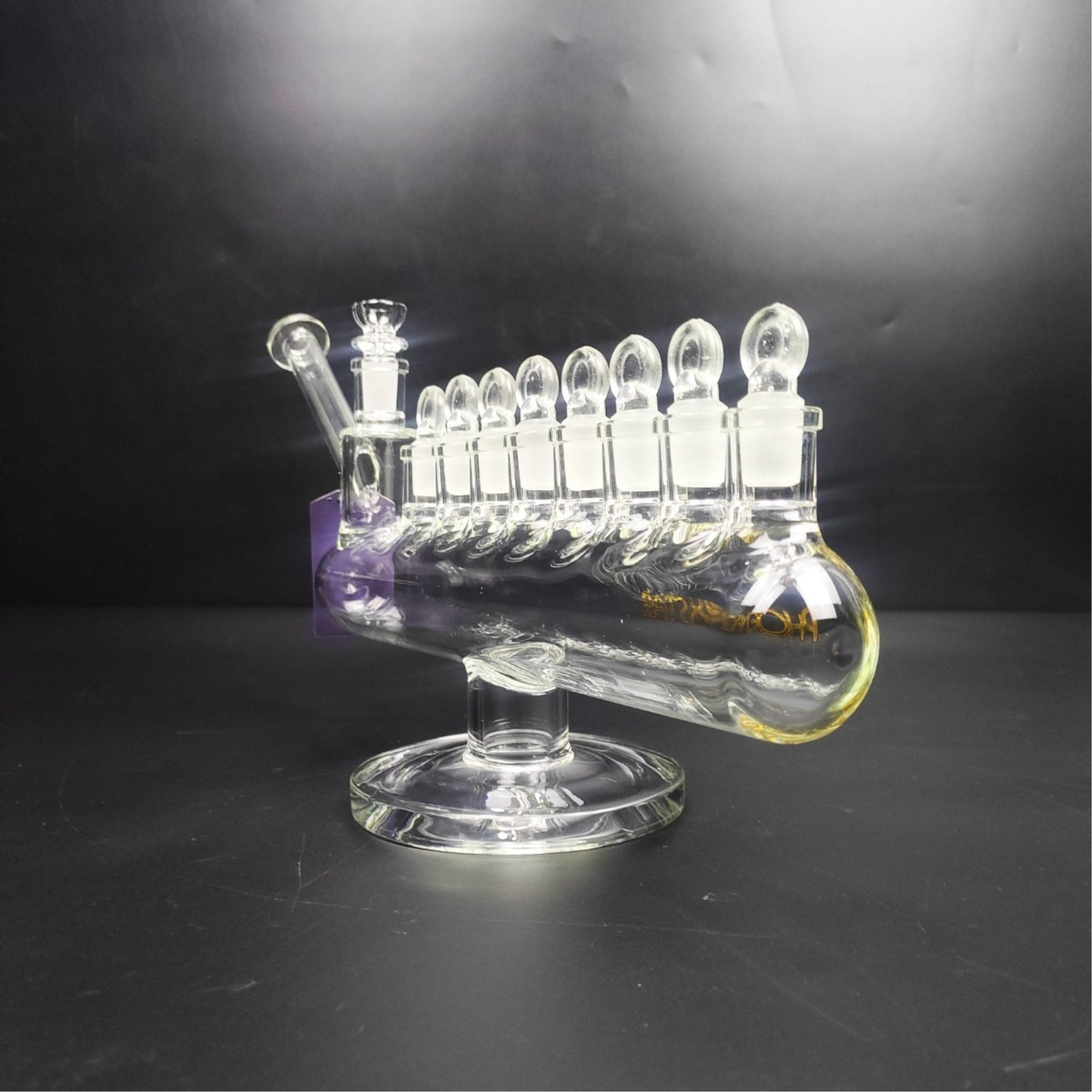 Glass Bong | Phoenix Massive Bubbler Chamber with 8 + 1 14mm joint 14" Length 