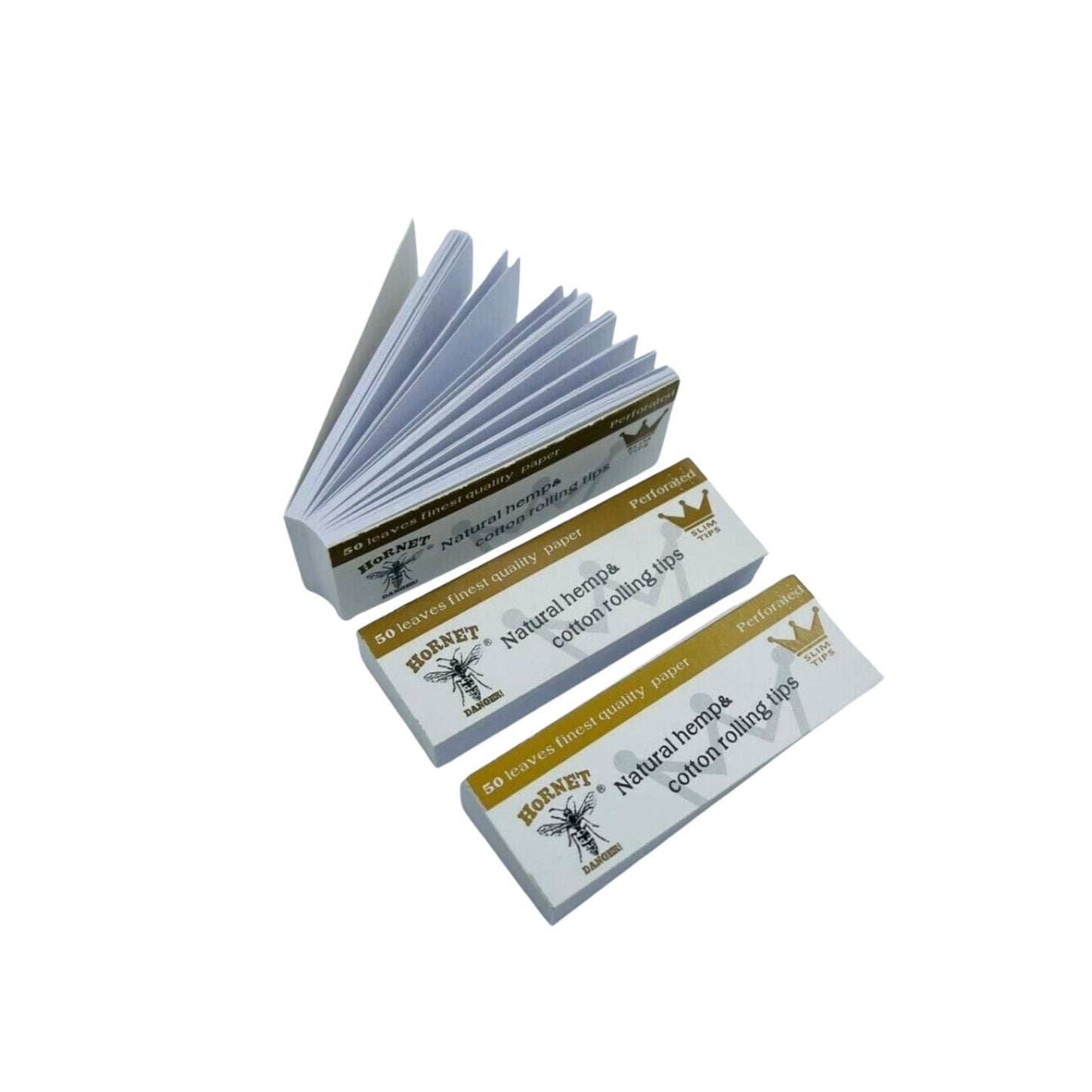 ROLLING PAPER | HORNET WHITE NATURAL HEMP & COTTON ROLLING TIPS