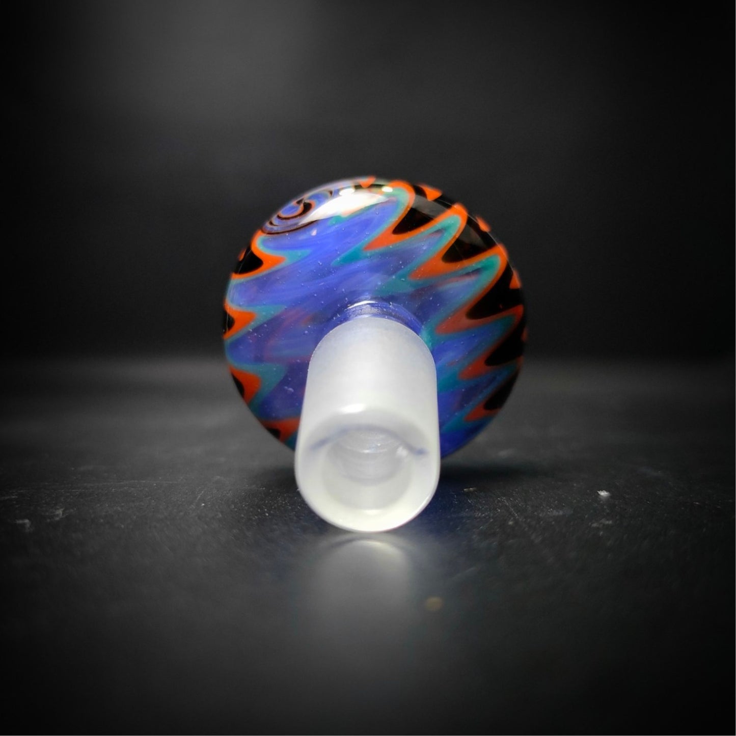 GLASS BOWL | TWIST AND FLAME BOWL 14 MM