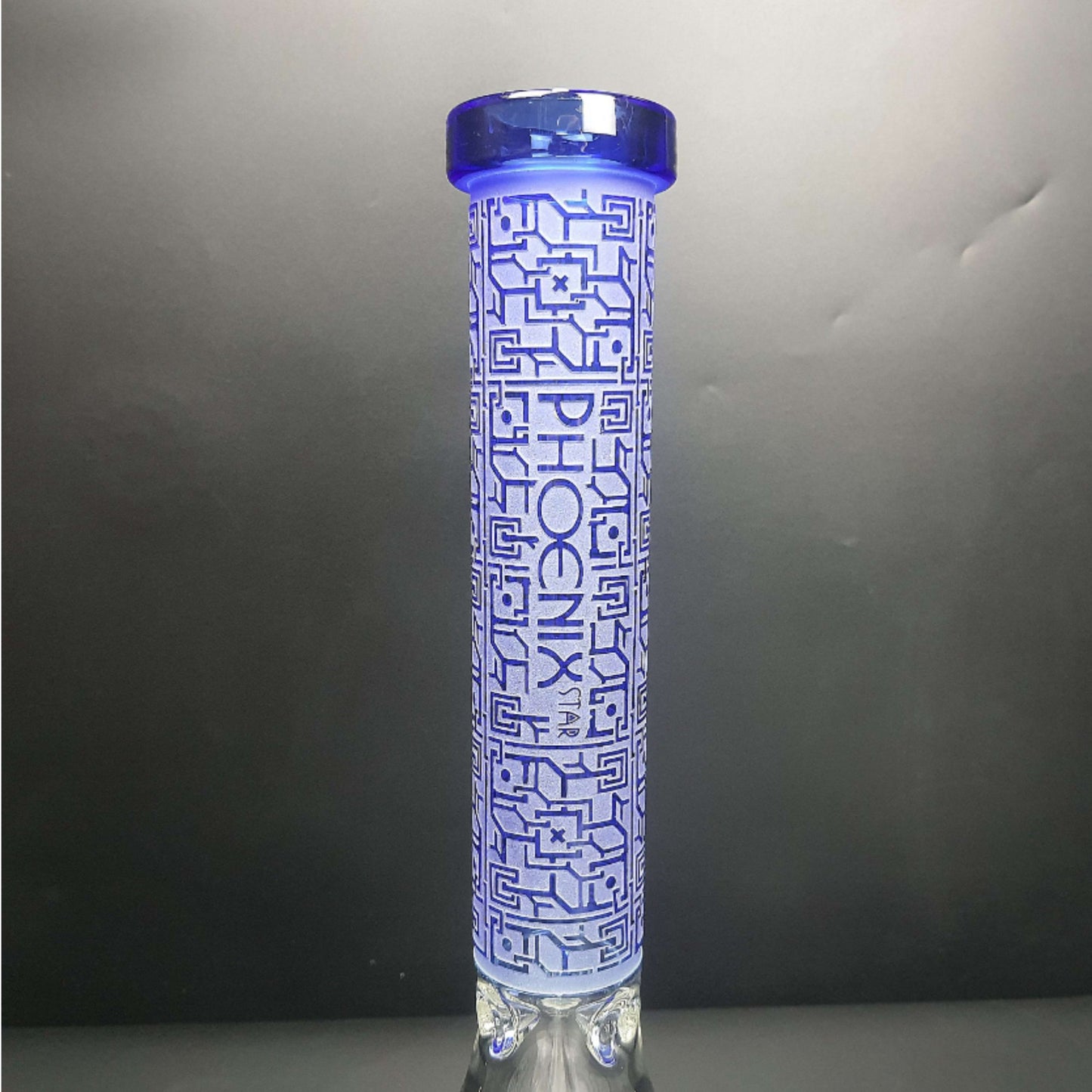 Glass Bong | PHOENIX BEAKER 7 MM THICK SANDBLASTED PROTECTED 16 INCH