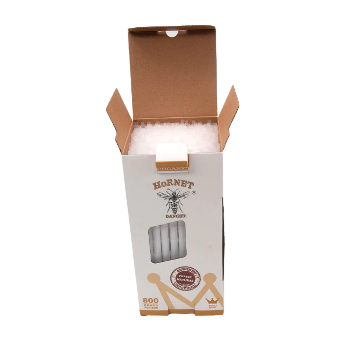 ROLLING PAPER | HORNET KINGSIZE WHITE PRE - ROLLED CONES TOWER