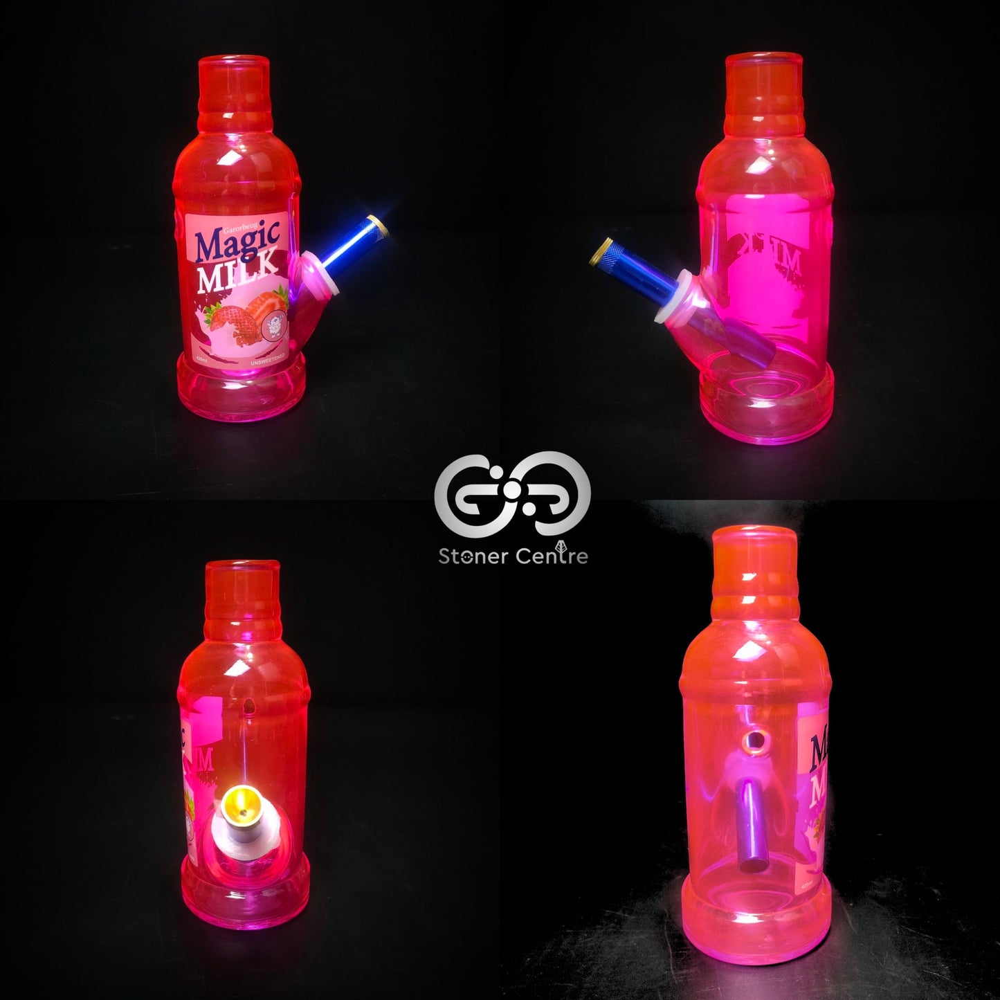 Glass Bong | MAGIC MILK GLASS SMOKING WATER PIPE 7.5 INCH