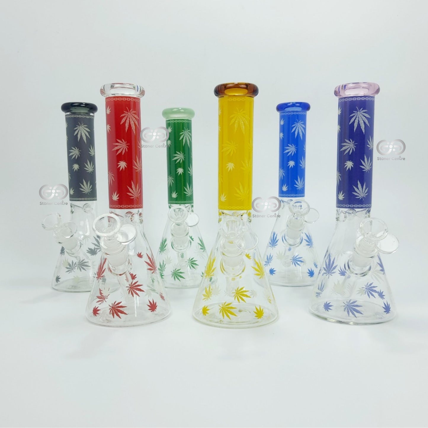 Glass Bong | MJ MINI BEAKER GLOW IN THE DARK 10 INCH