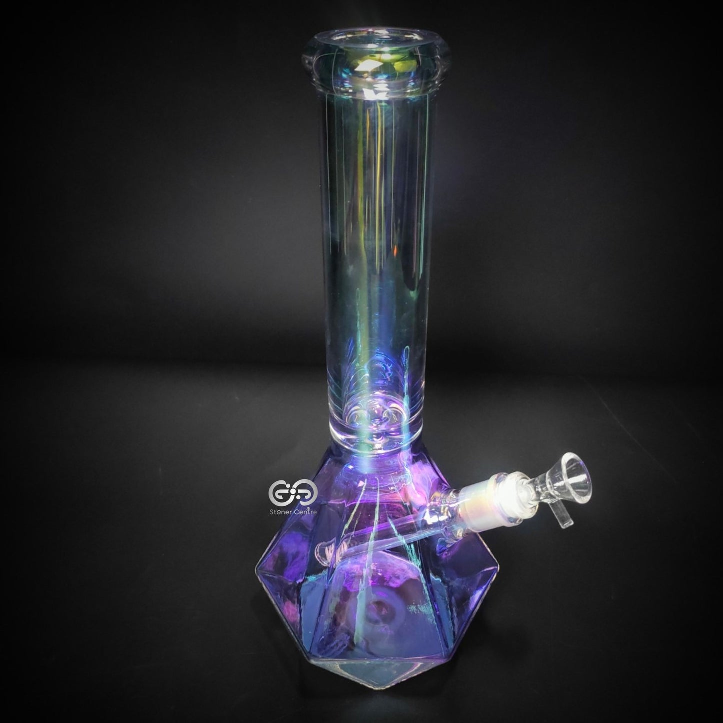 Glass Bong | HOLOGRAPHIC DIAMOND BONG 14 INCH