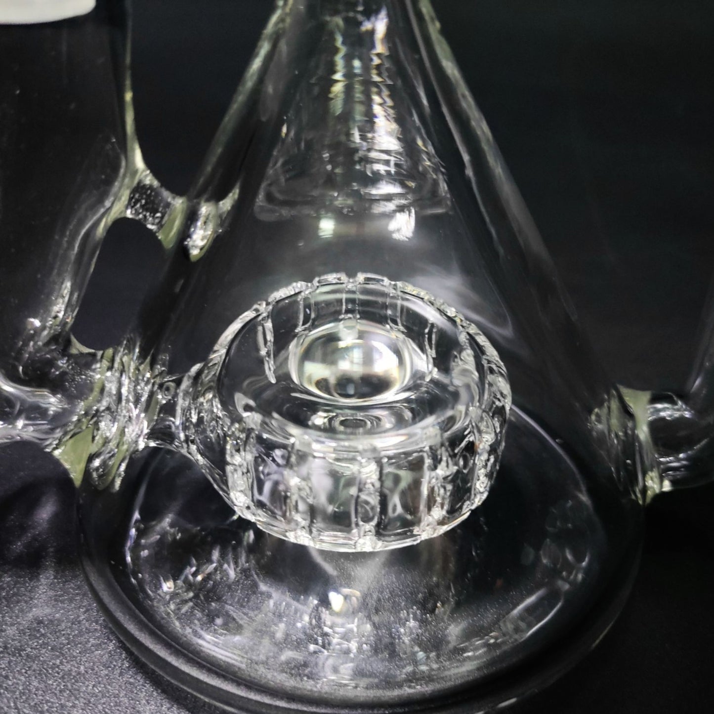 Glass Bong | RECYCLER BEAKER VASE OIL RIG WITH MATRIX PERCULATOR 8 INCH