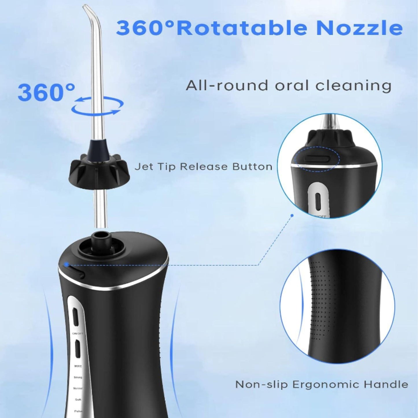 WATER FLOSSER | IPX7 WATERPROOF V.2 PORTABLE ORAL IRRIGATOR