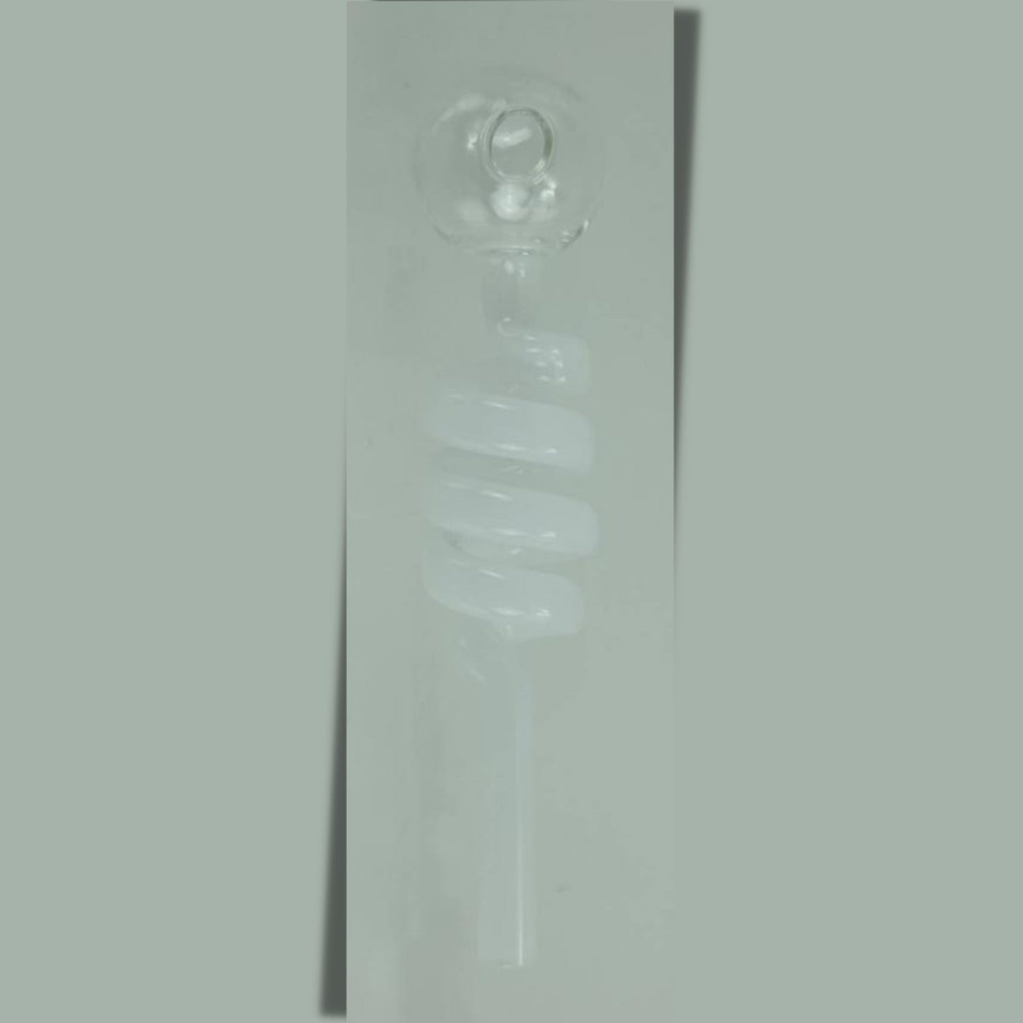 PIPE | TWISTED GLASS PIPE FOR WAX / OIL 5.5 INCH